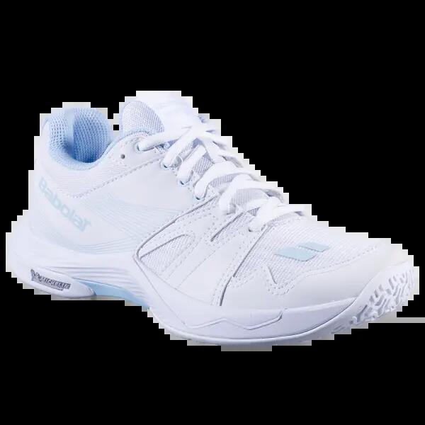 Chaussures badminton femme - shadow team 2 - blanc 2/5
