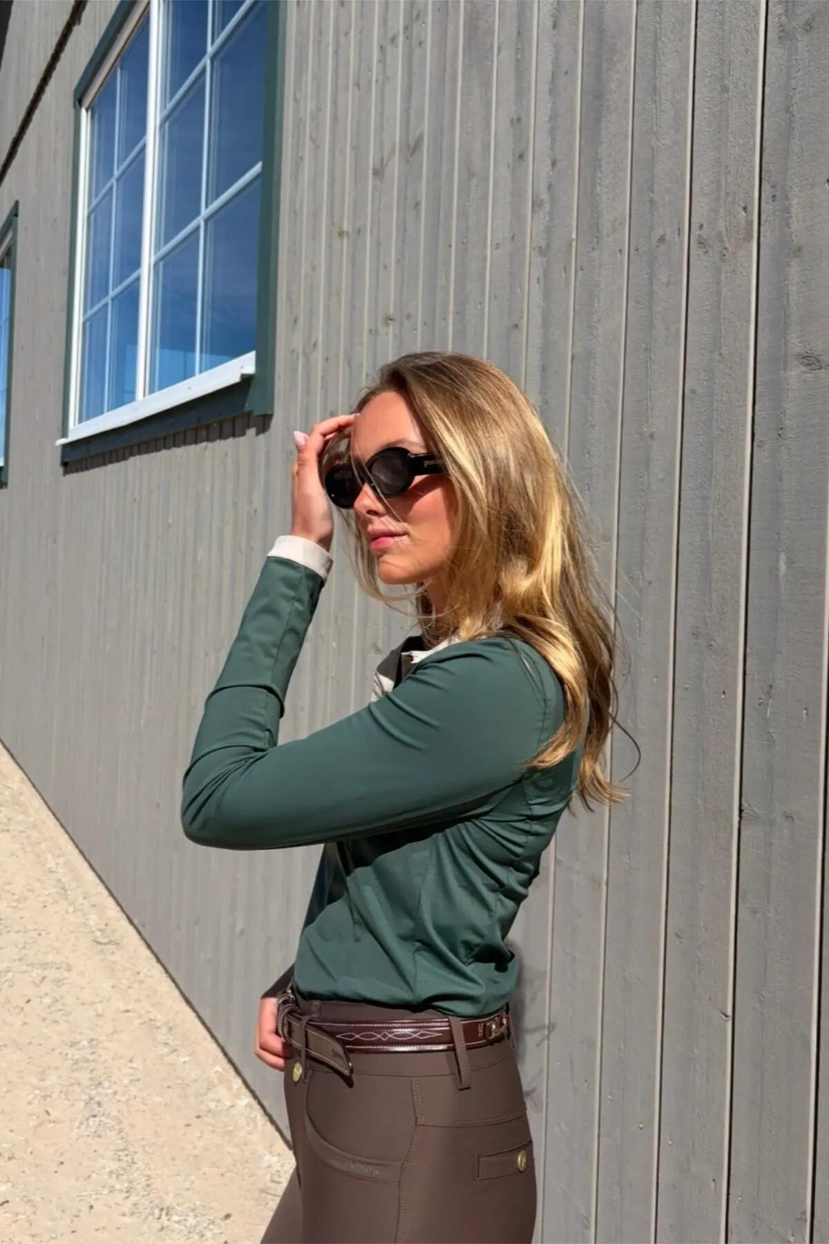 Chemise Jessie Piké Forêt Profonde/Pavés 4/7