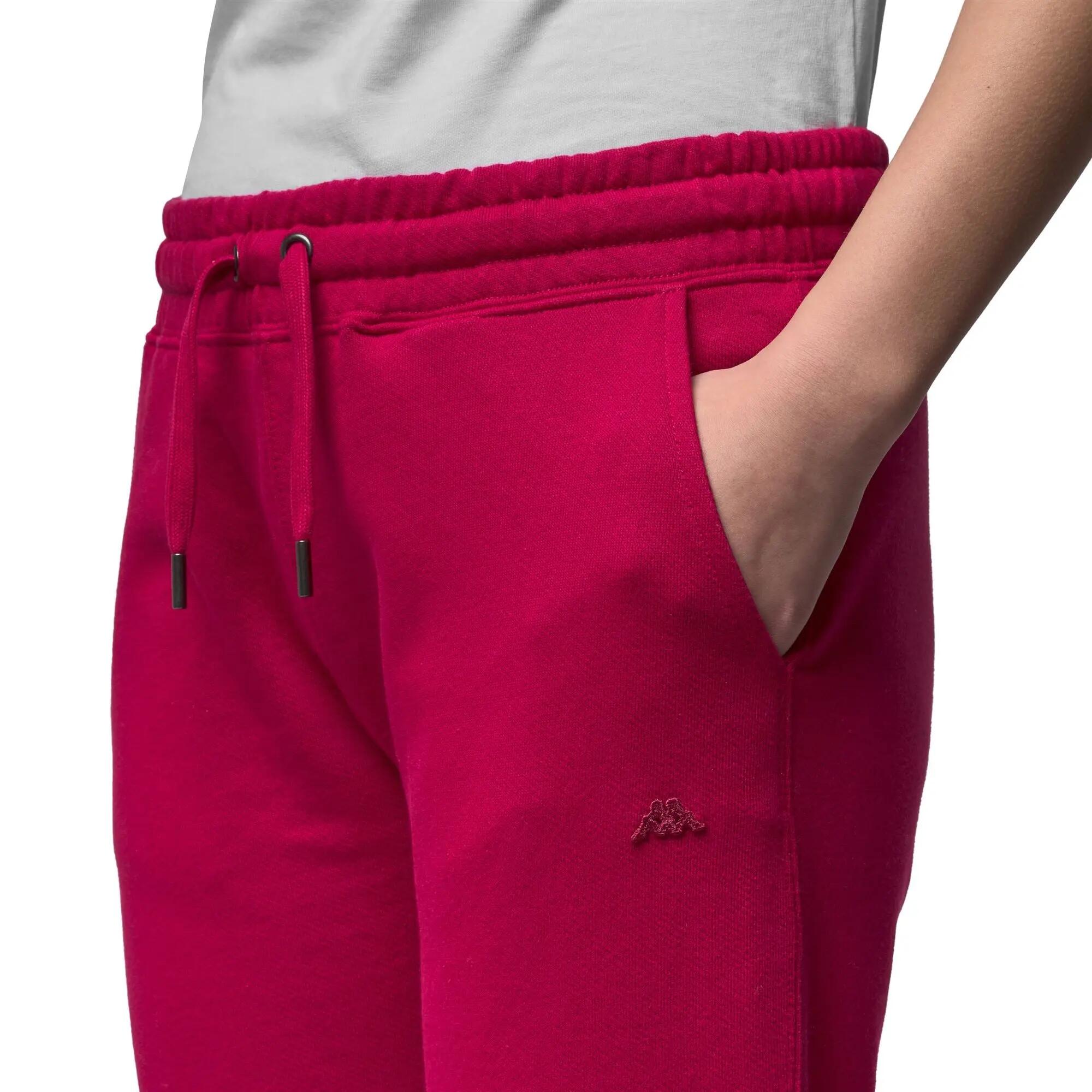 Pantaloni tuta da donna in cotone rosso da lifestyle 6/6