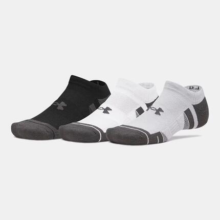 Lot de 3 Paires de Chaussettes UA Performance Tech Unisexe Blanc