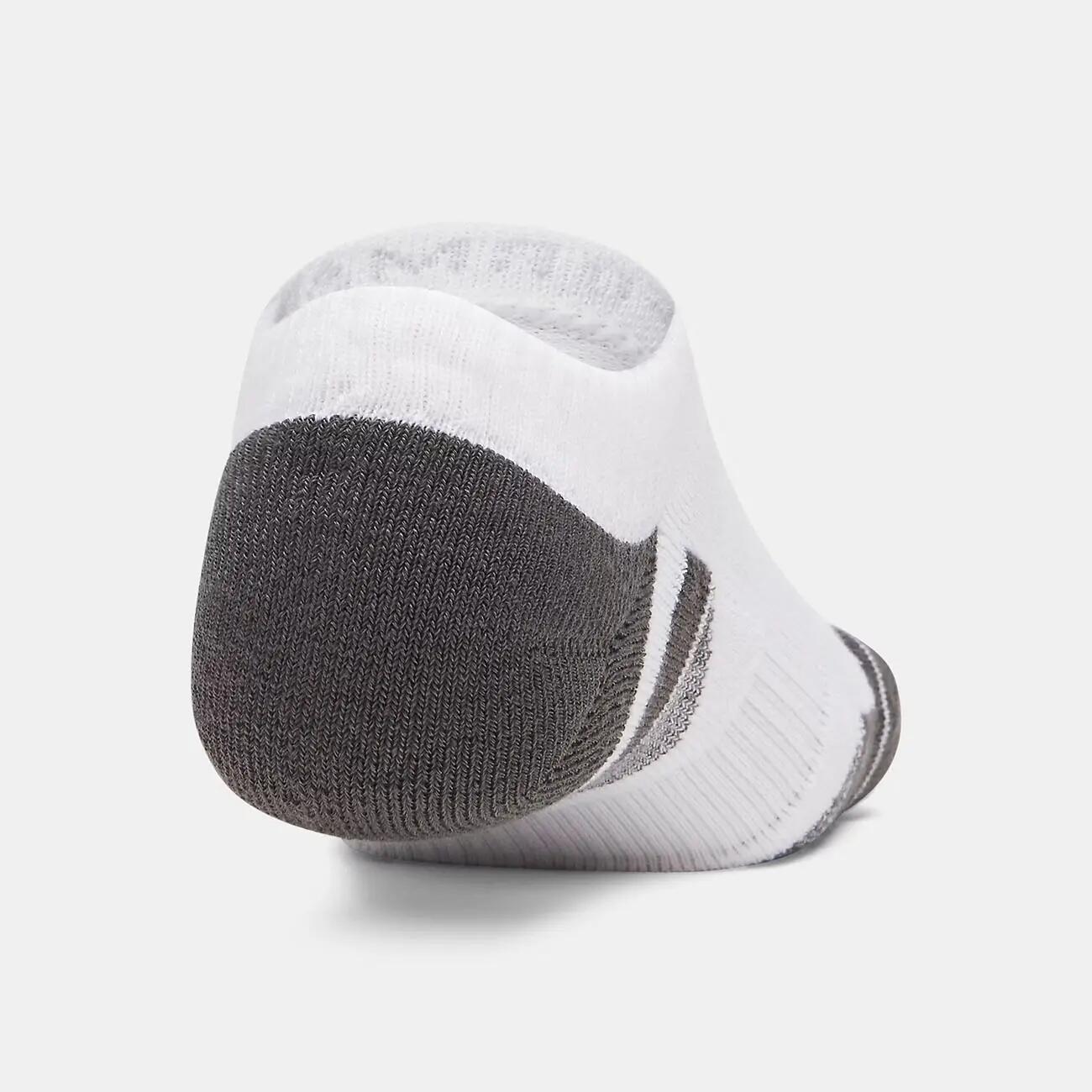 Lot de 3 Paires de Chaussettes UA Performance Tech Unisexe Gris, noir et blanc 5/7
