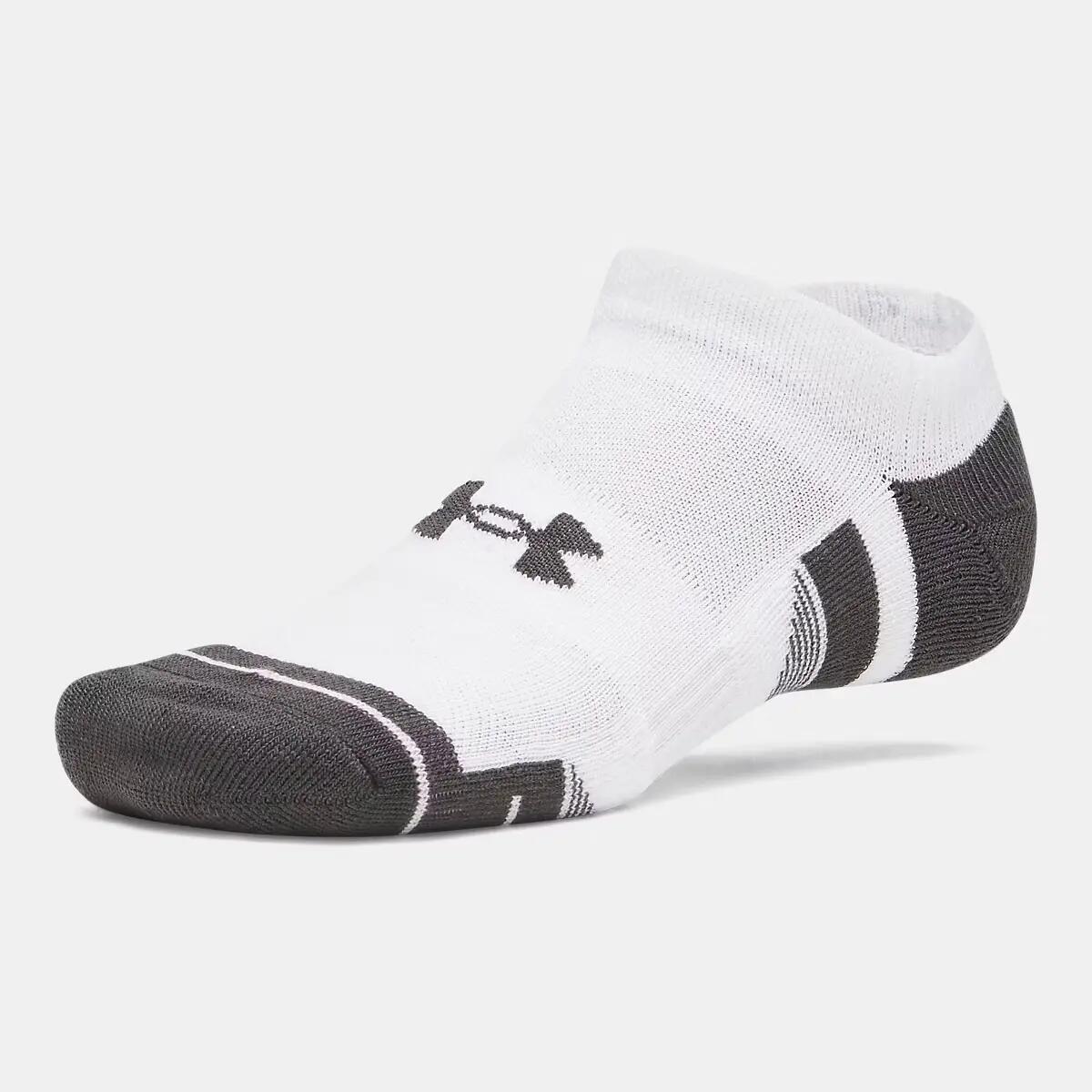 Lot de 3 Paires de Chaussettes UA Performance Tech Unisexe Gris, noir et blanc 4/7