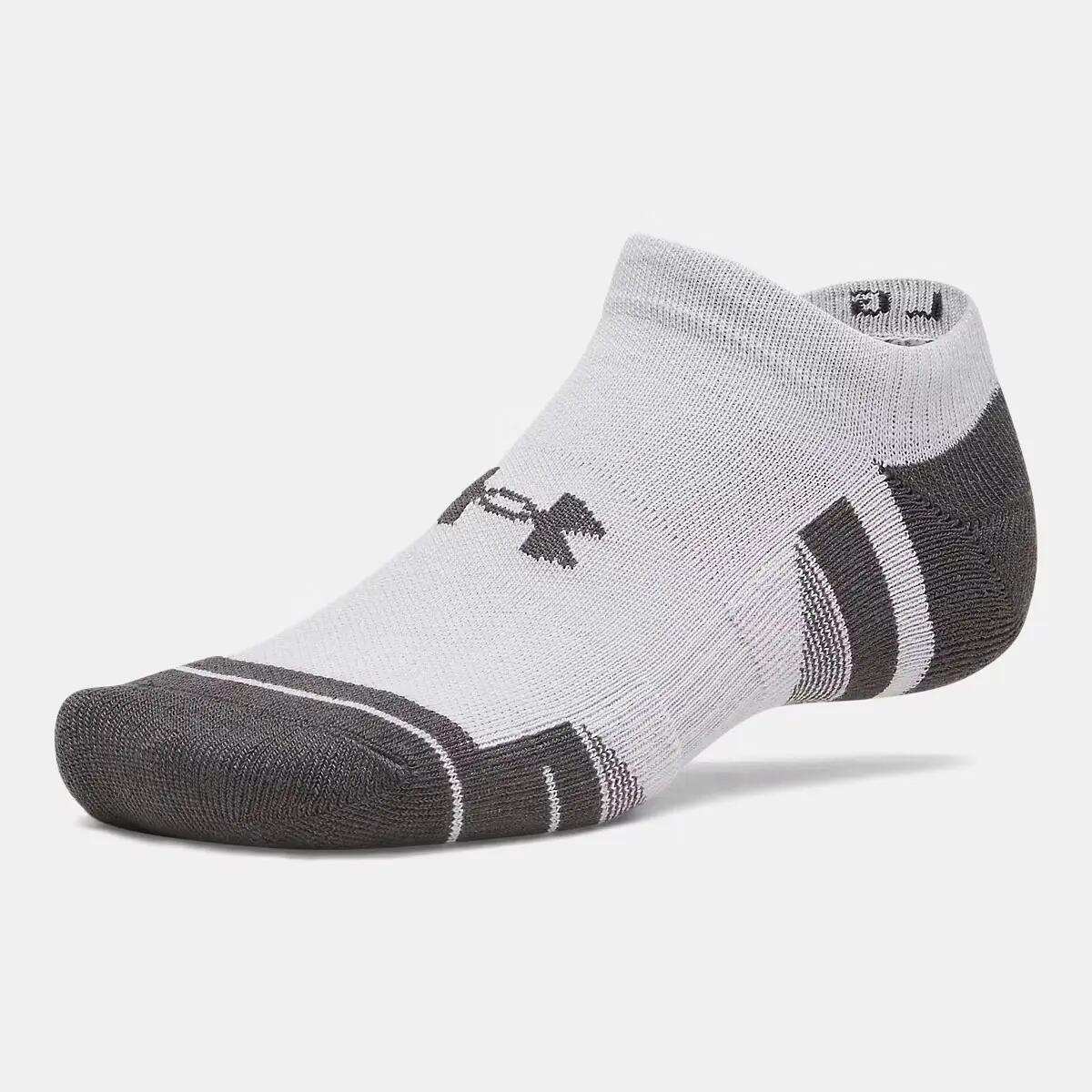 Lot de 3 Paires de Chaussettes UA Performance Tech Unisexe Gris, noir et blanc 2/7