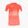 T-shirt manga curta running Rapaz Joma Elite vii coral fluorescente branco