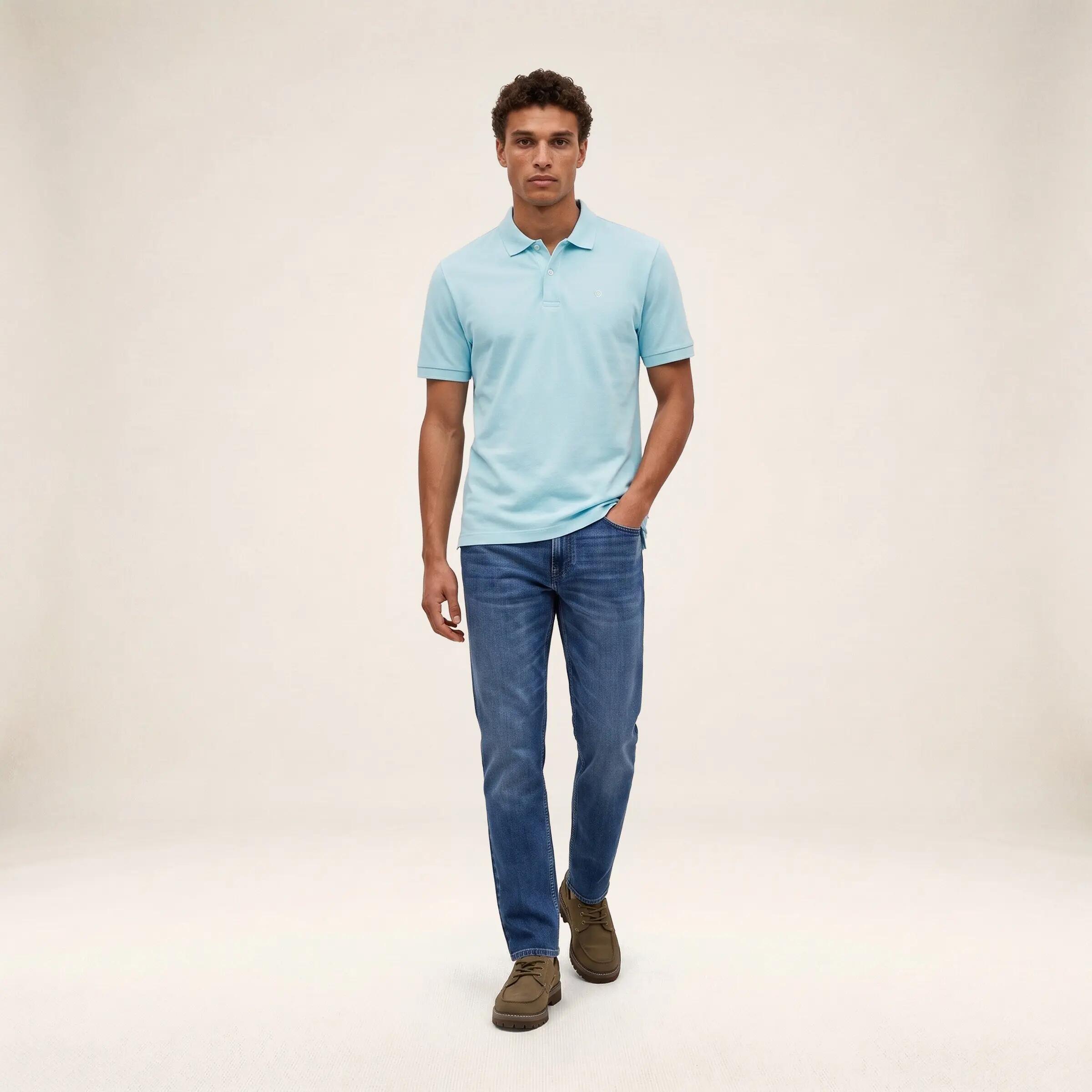 Polo de piqué Lucas de manga corta en algodón 6/6