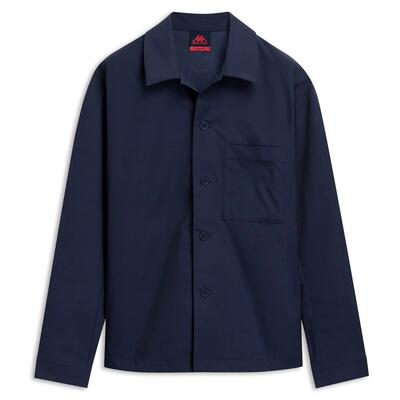 Giubbotto da uomo in poliestere blu da casual