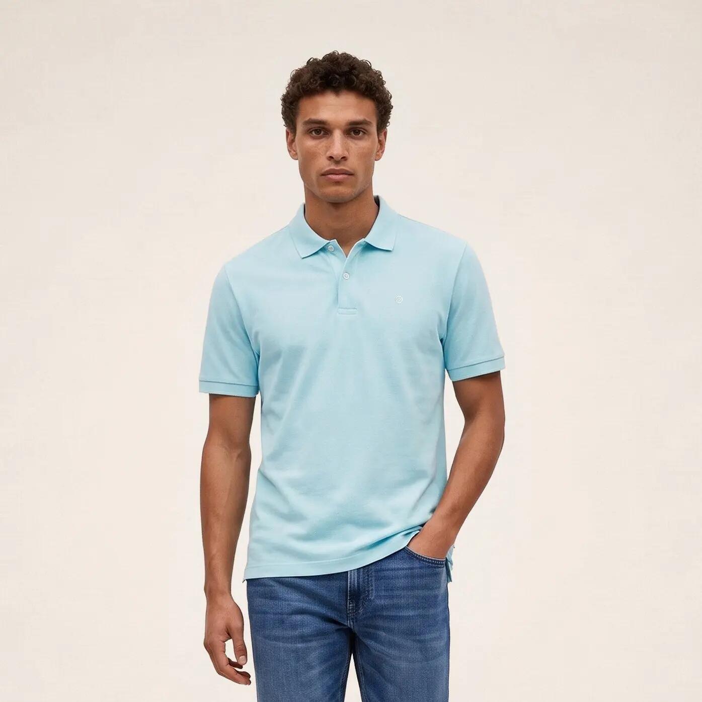 Polo de piqué Lucas de manga corta en algodón 2/6