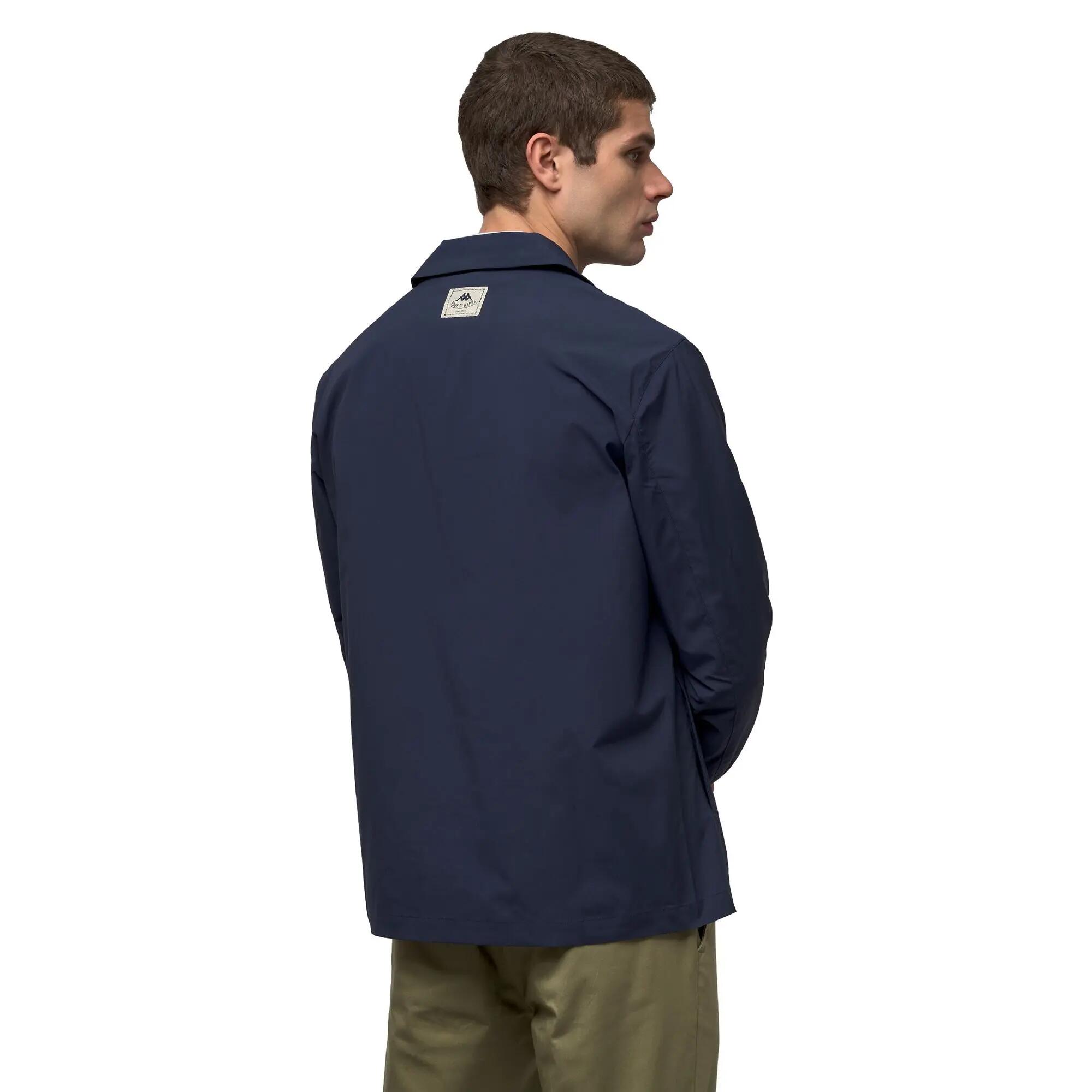 Giubbotto da uomo in poliestere blu da casual 5/6
