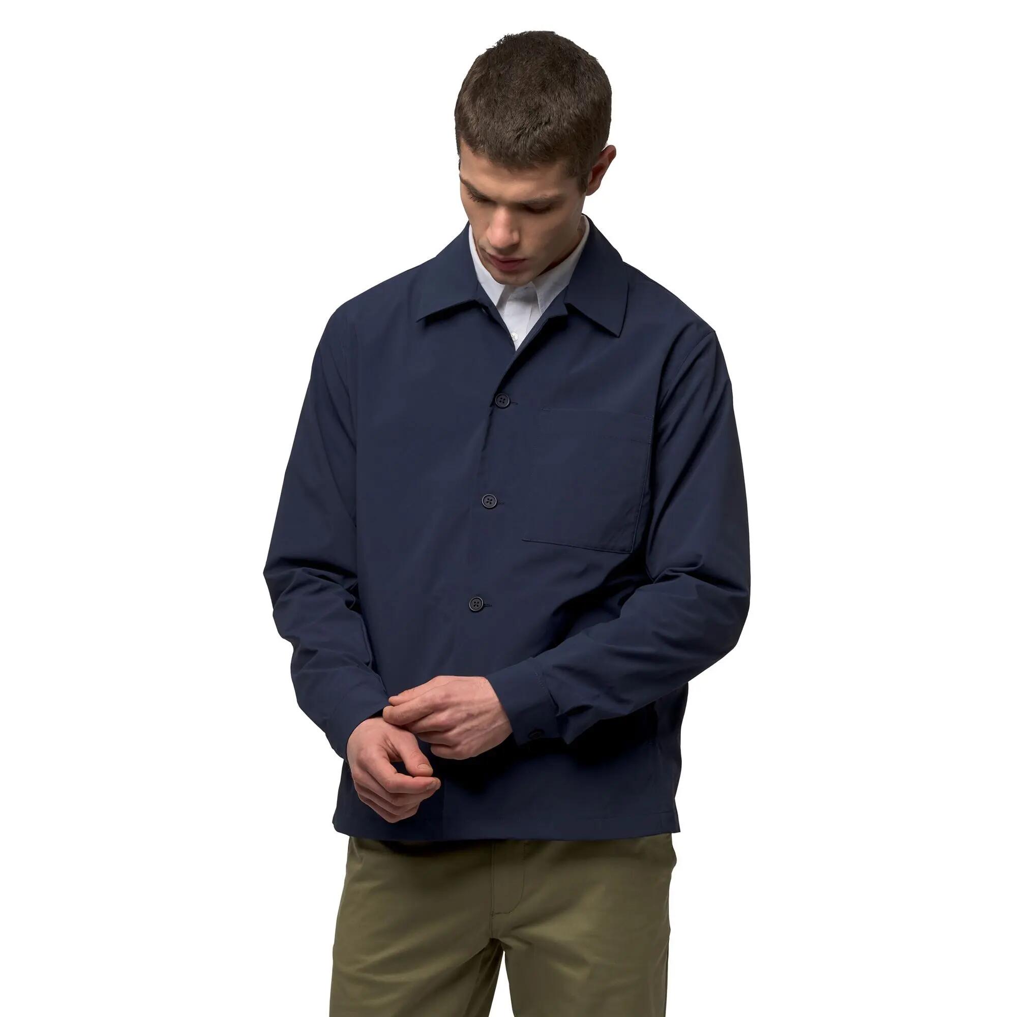 Giubbotto da uomo in poliestere blu da casual 4/6