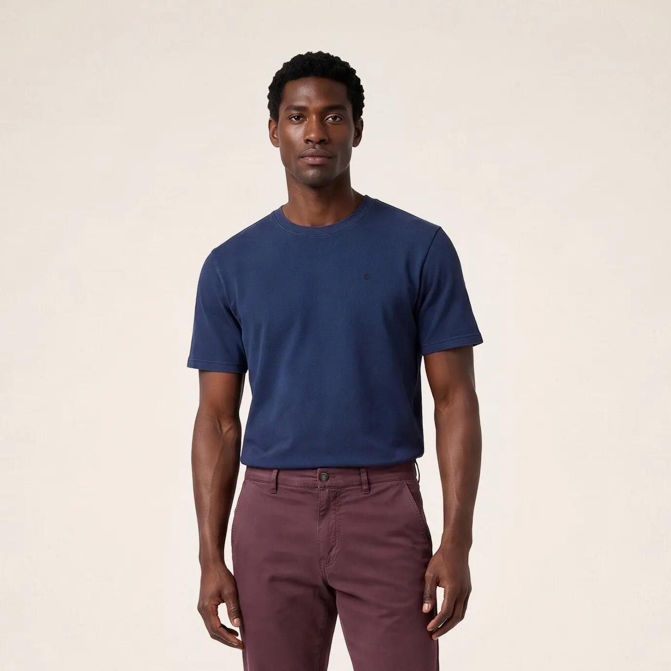 T-shirt a maniche corte Théo in misto lino 2/6
