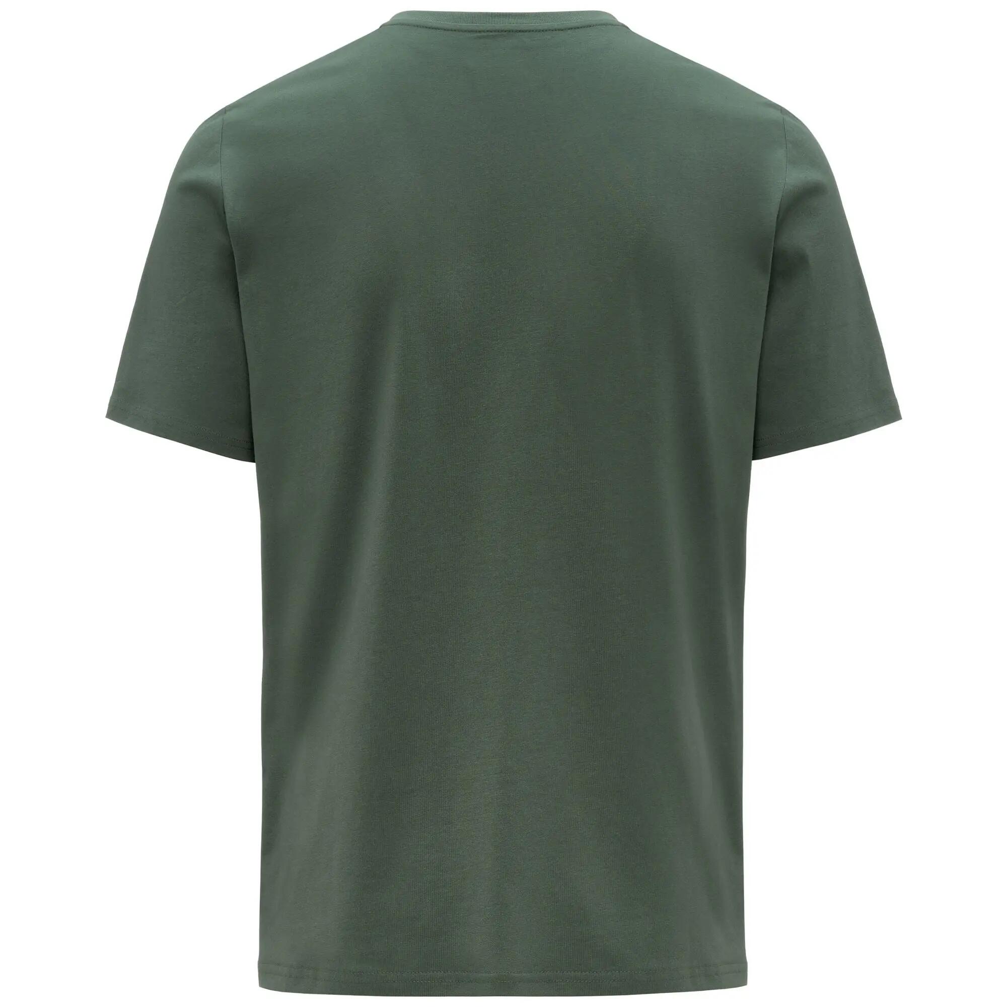 T-shirt da uomo in cotone verde da sportivo 3/3