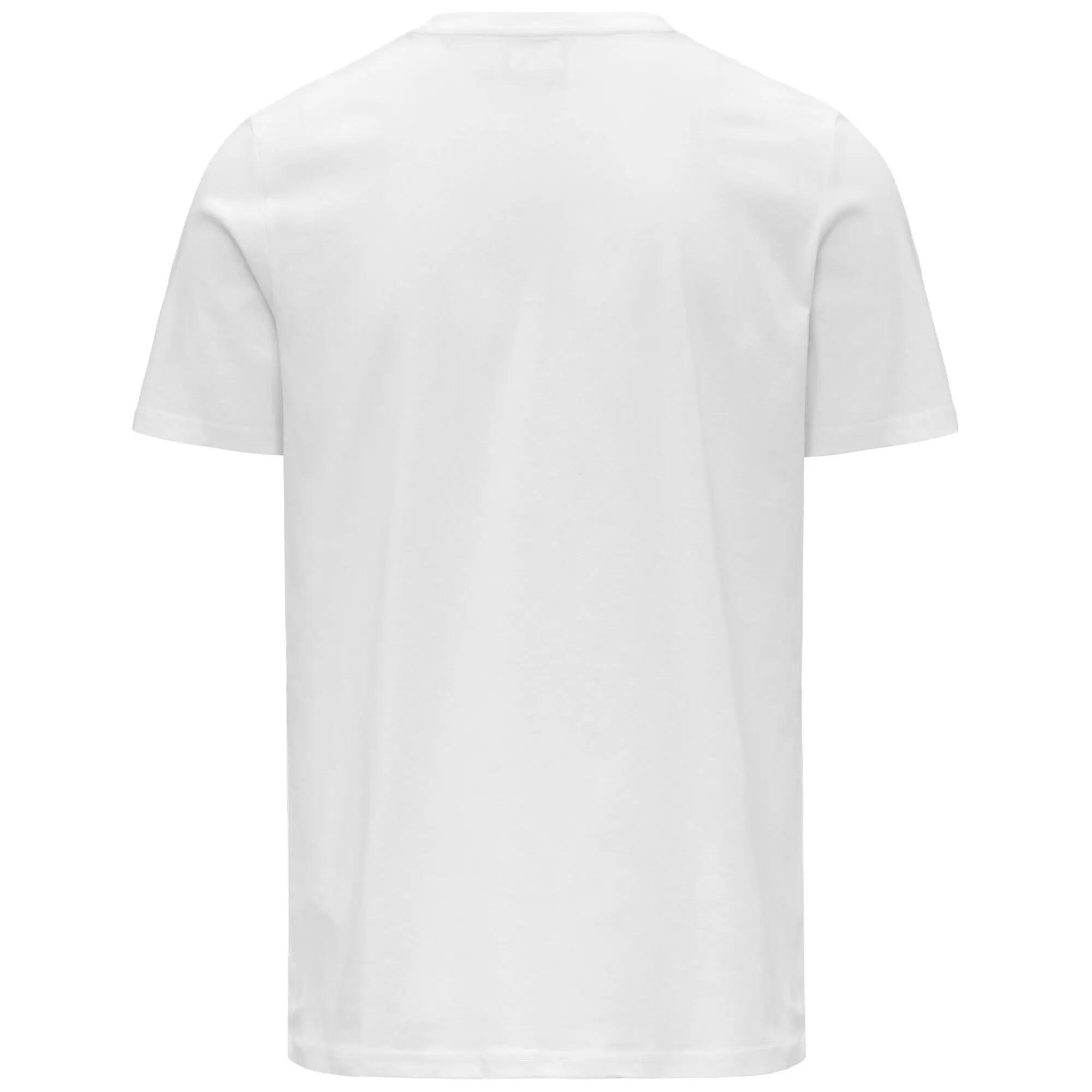 T-shirt da uomo in cotone bianco da sportivo 3/3