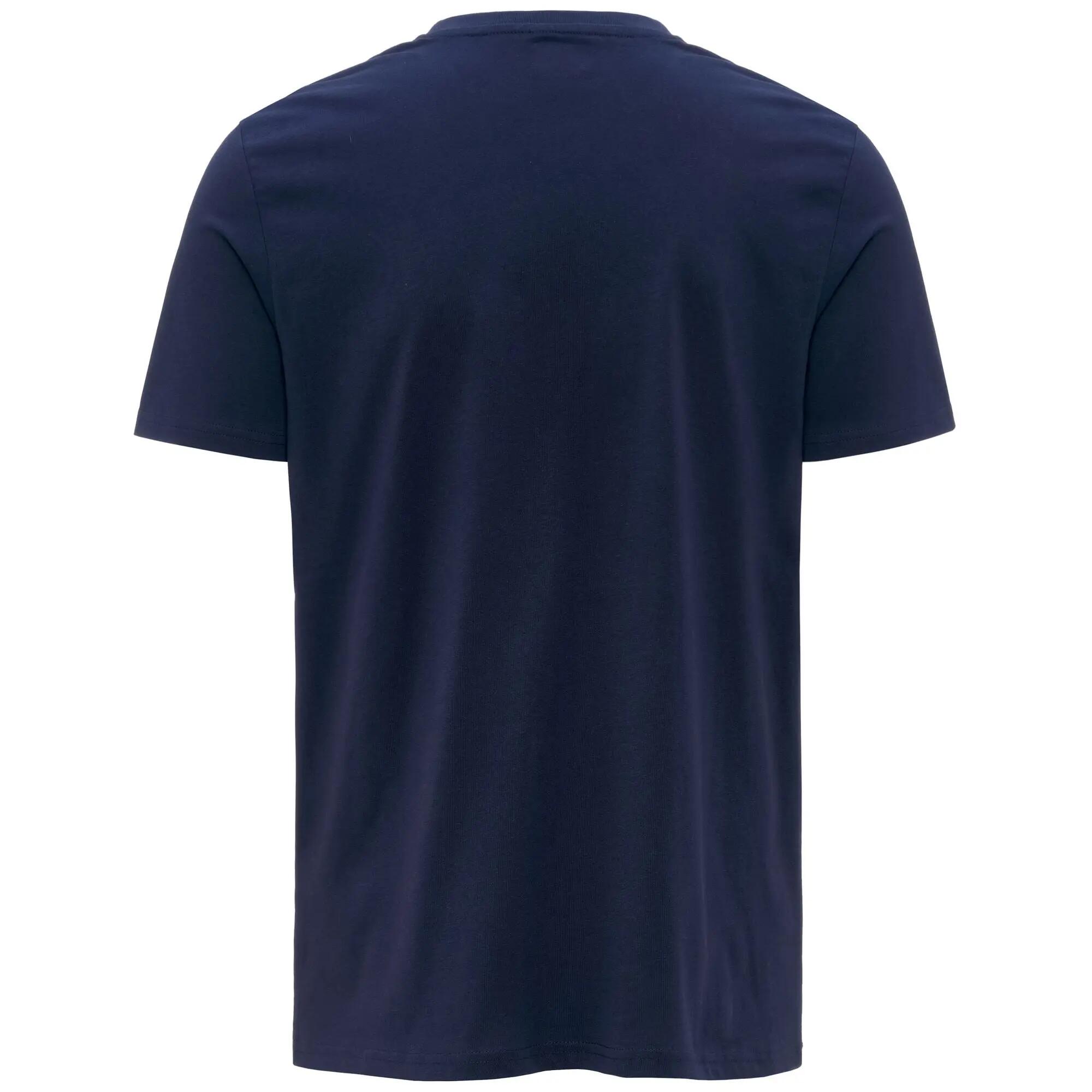 T-shirt da uomo in cotone blu da sportivo 3/3