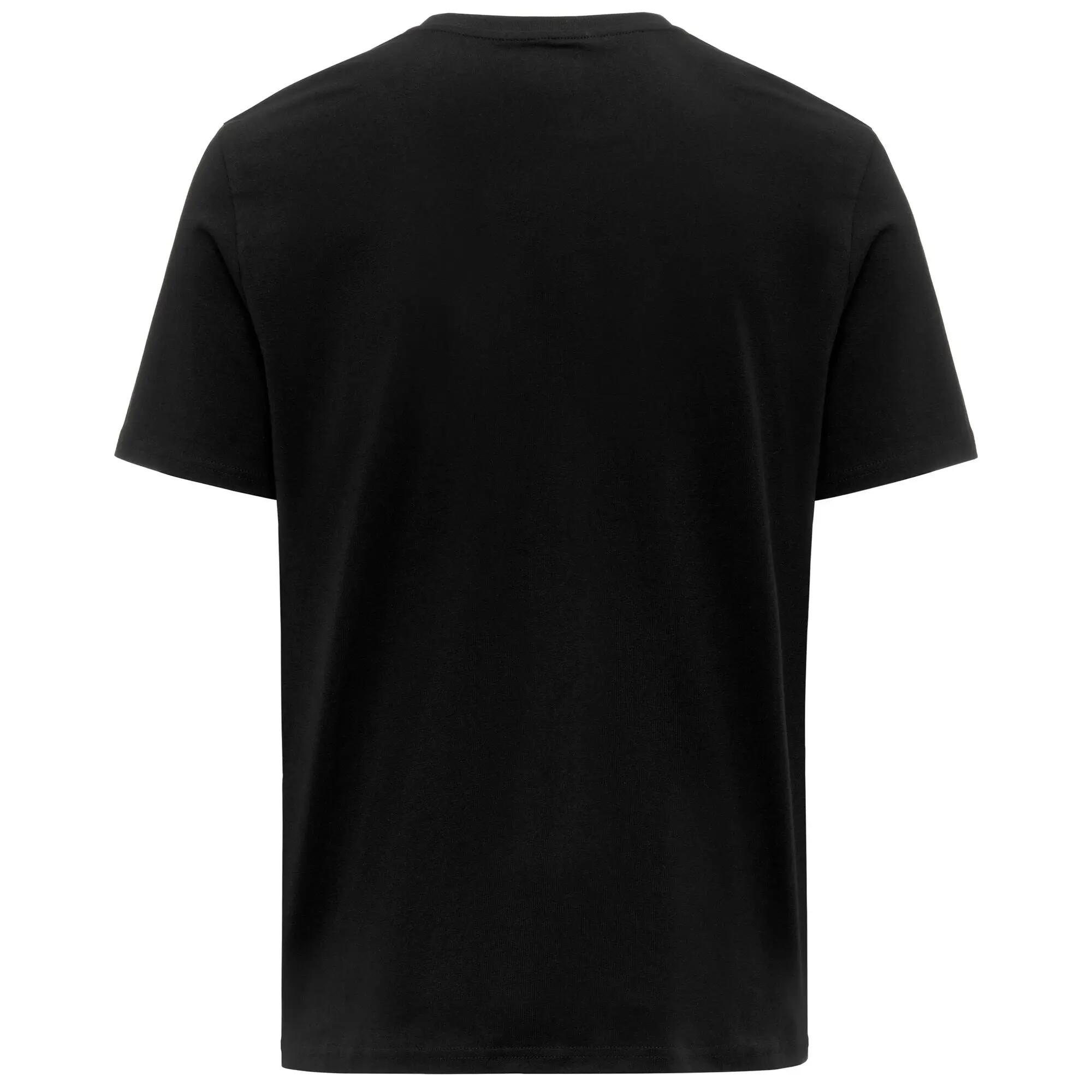T-shirt da uomo in cotone nero da sportivo 3/3