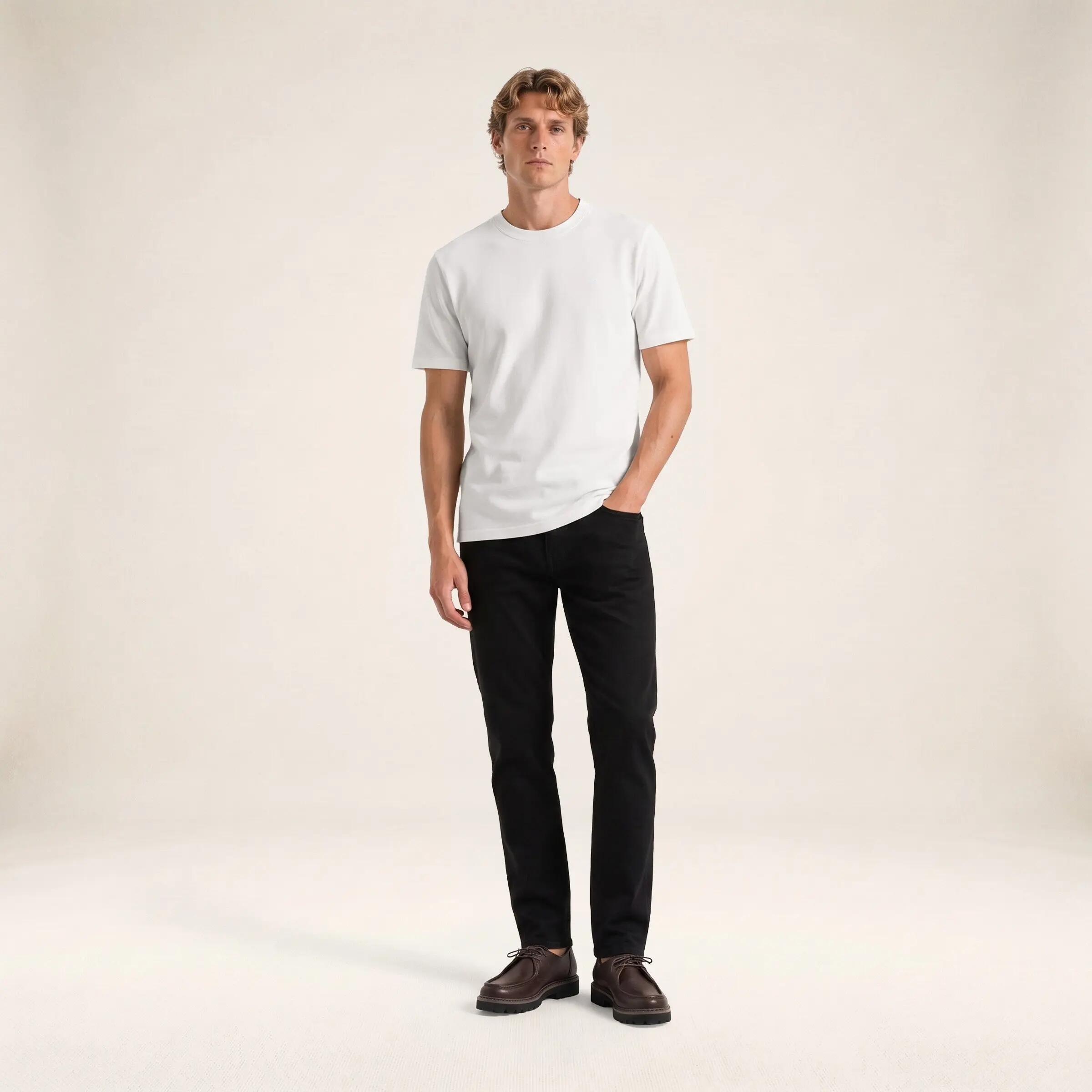 T-shirt a maniche corte Théo in misto lino 6/6