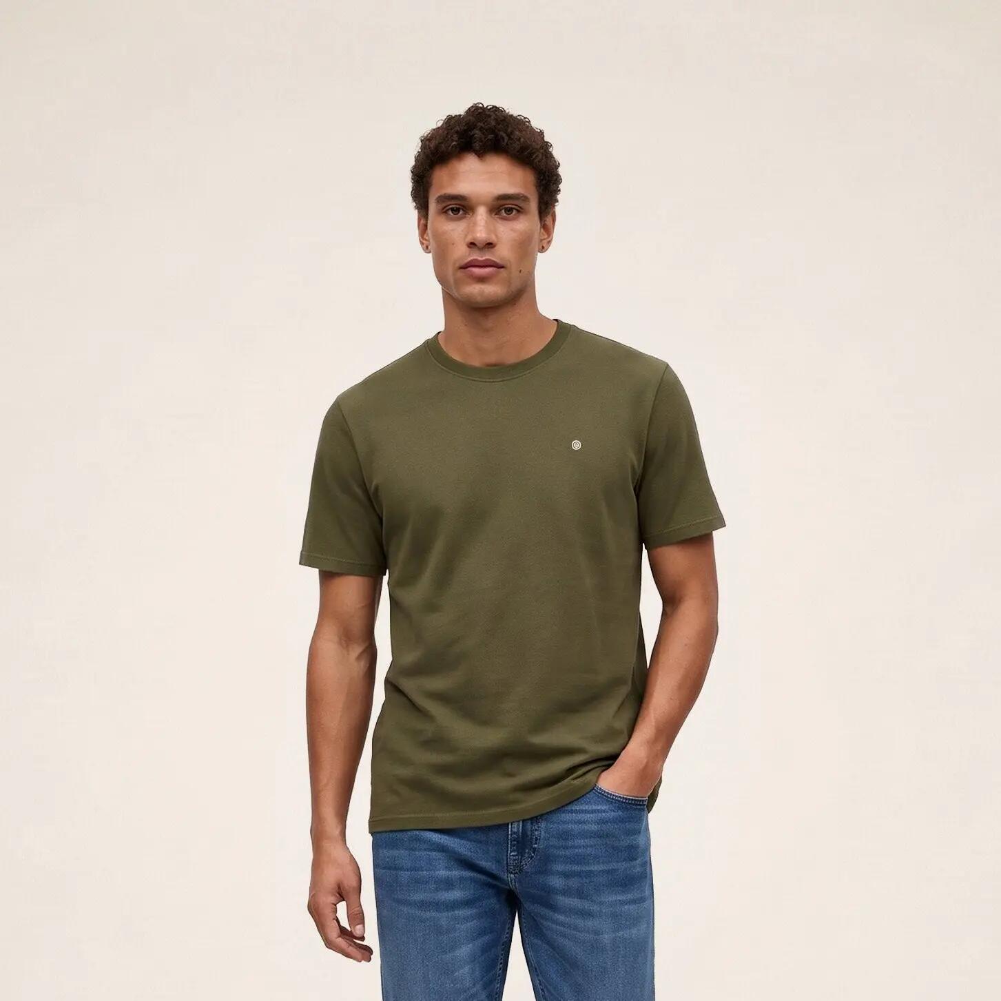 T-shirt manches courtes col rond Théo vert thym 2/6
