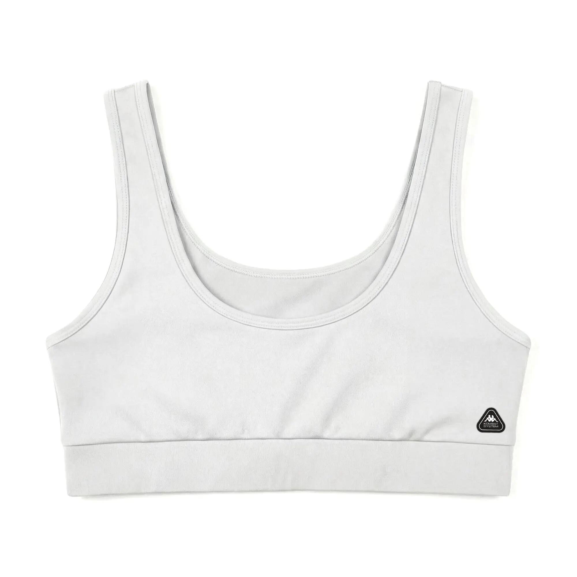 Top sportivo da donna in poliestere bianco da training 3/6