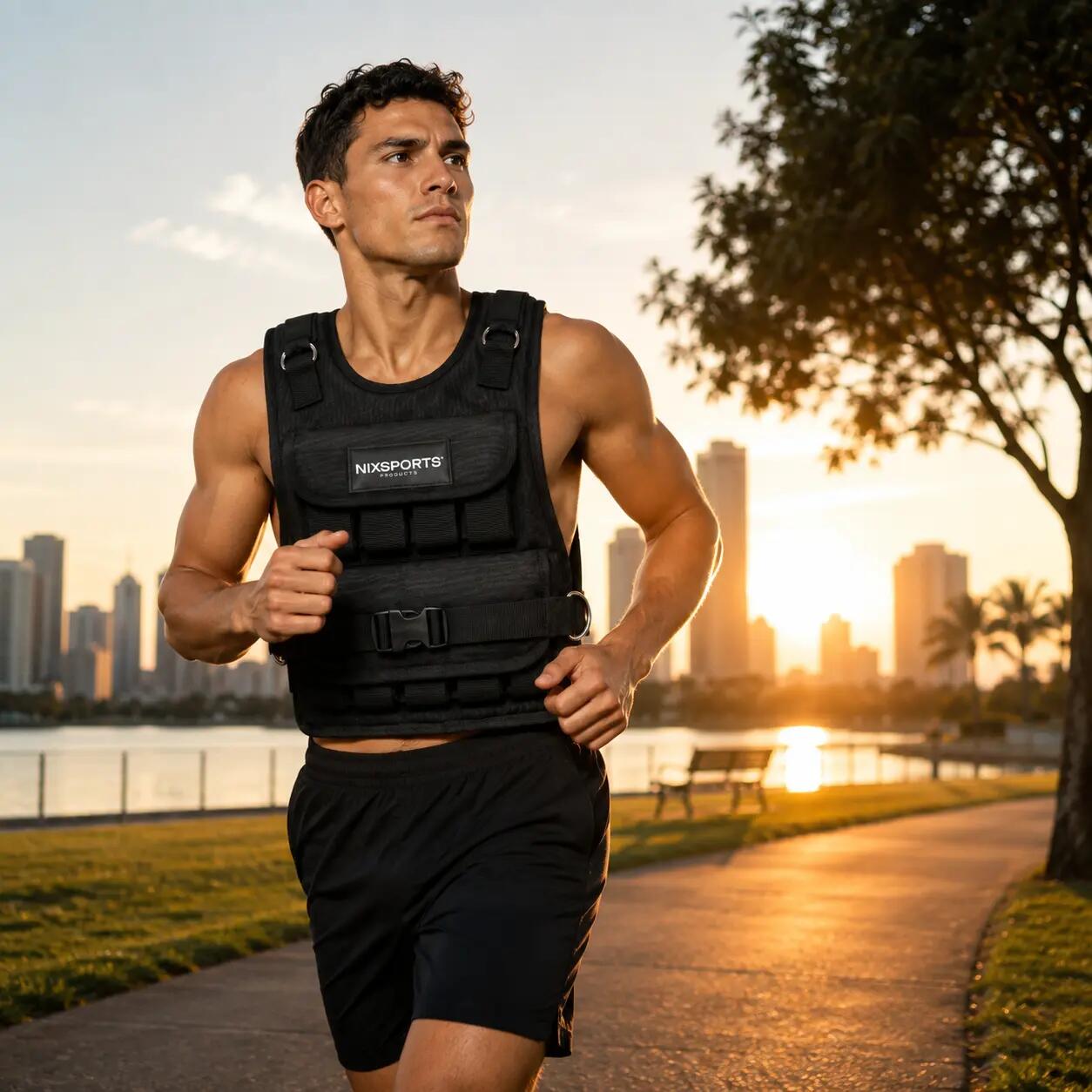 Verstellbare Gewichtsweste für Fitness und Laufen 3/7