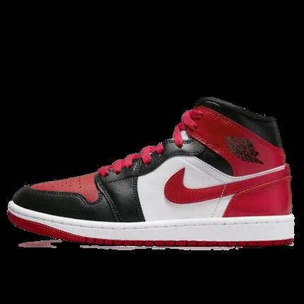 Buty do chodzenia dla dorosłych Air Jordan 1 Mid White Bred Toe