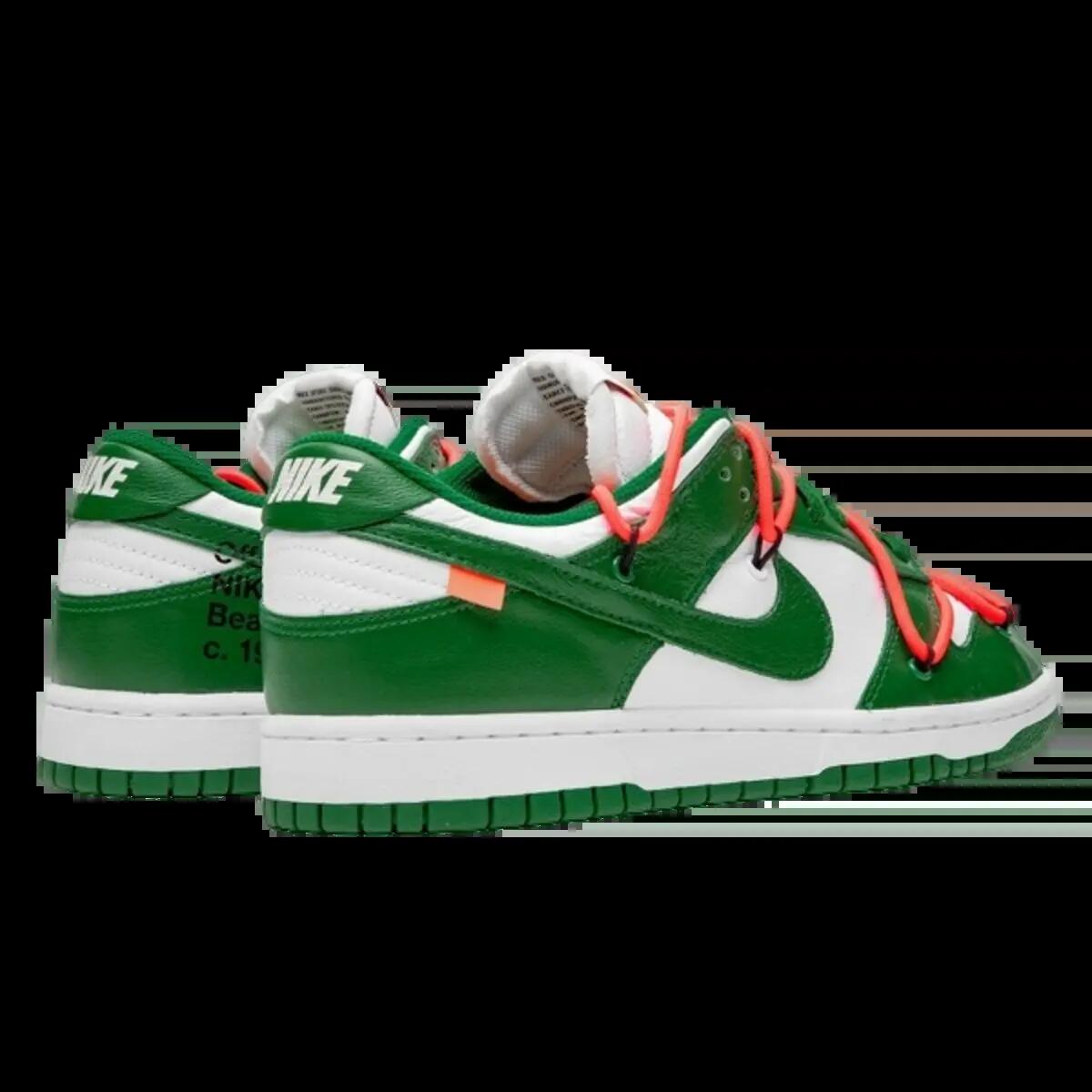 Schoenen Off-White Dunk Low Pine Green 3/4