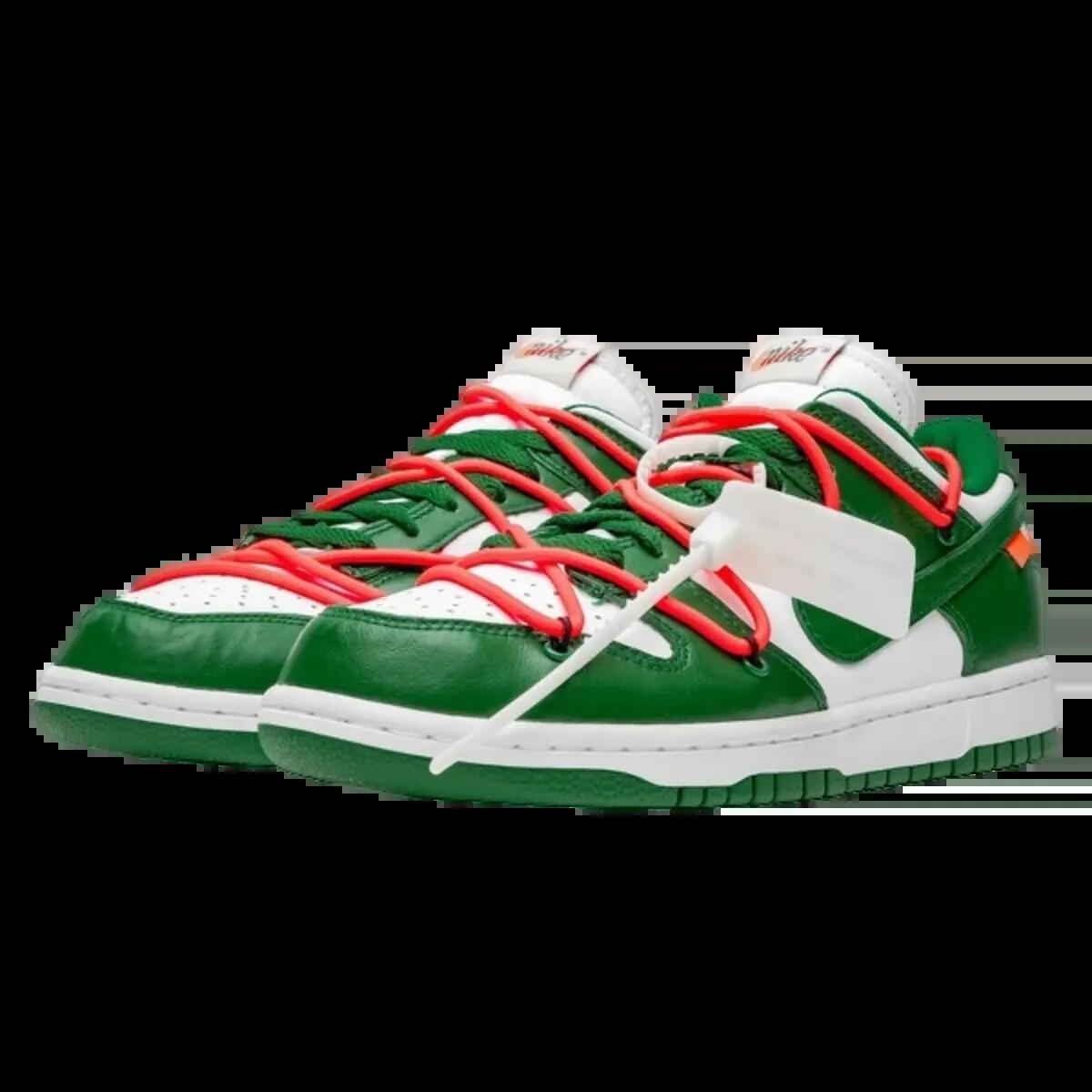 Schoenen Off-White Dunk Low Pine Green 2/4