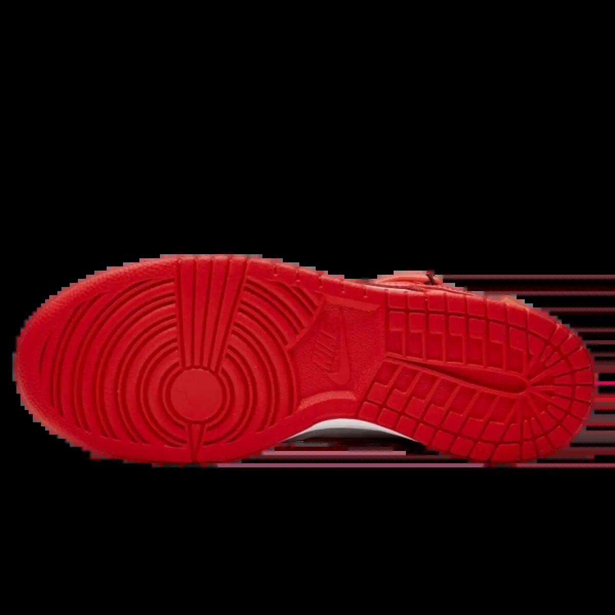 Chaussures Nike Off-White Dunk Low University Red 4/4