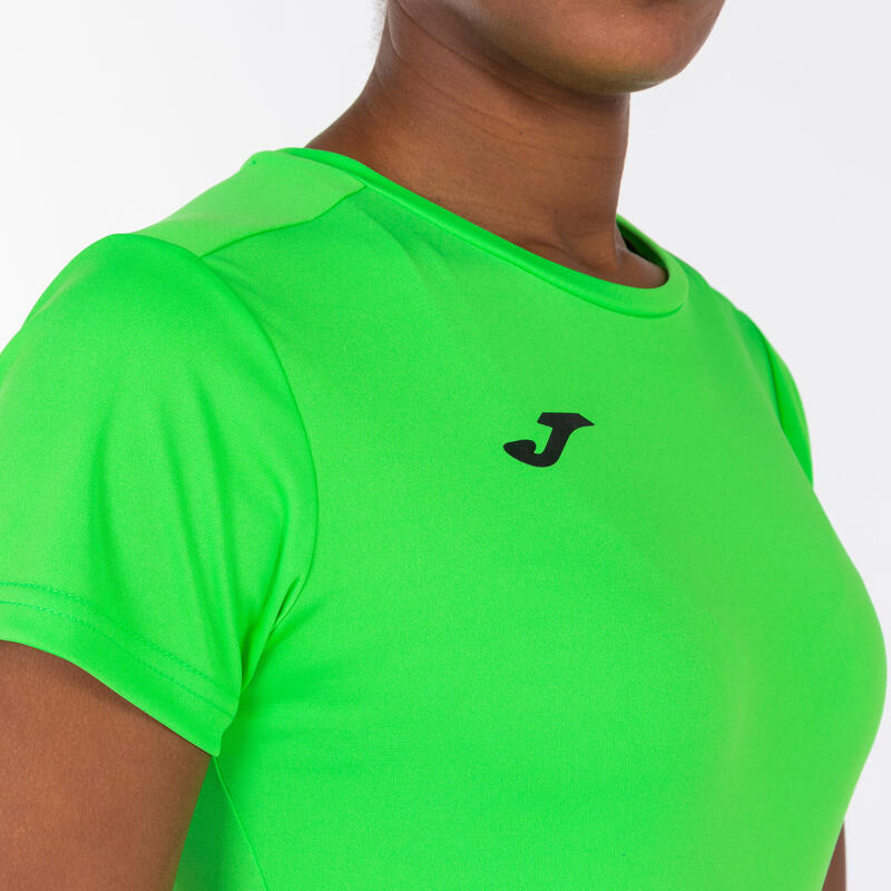 Maillot manches courtes Femme Joma Combi vert fluo