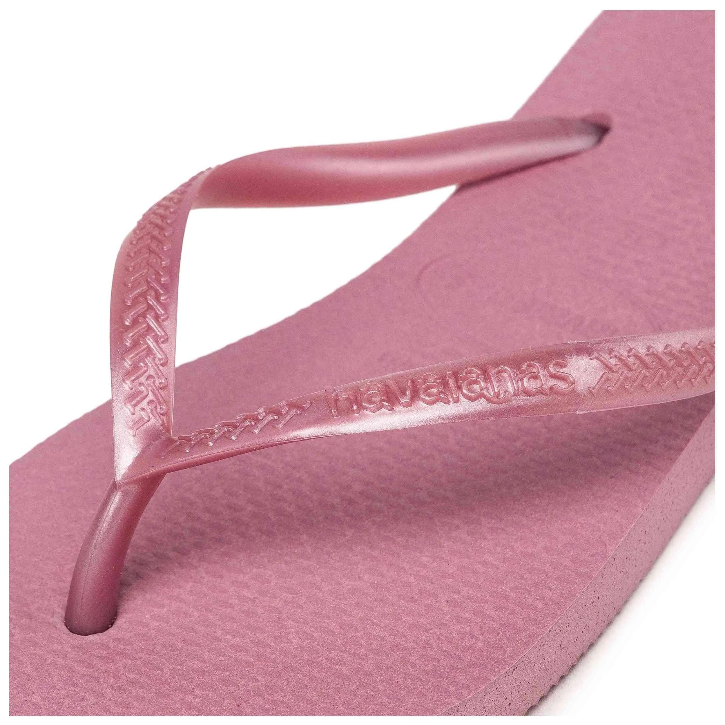Women - Flip-flops - Metallic straps - Slim FC - Pink/Gold/Black 3/3