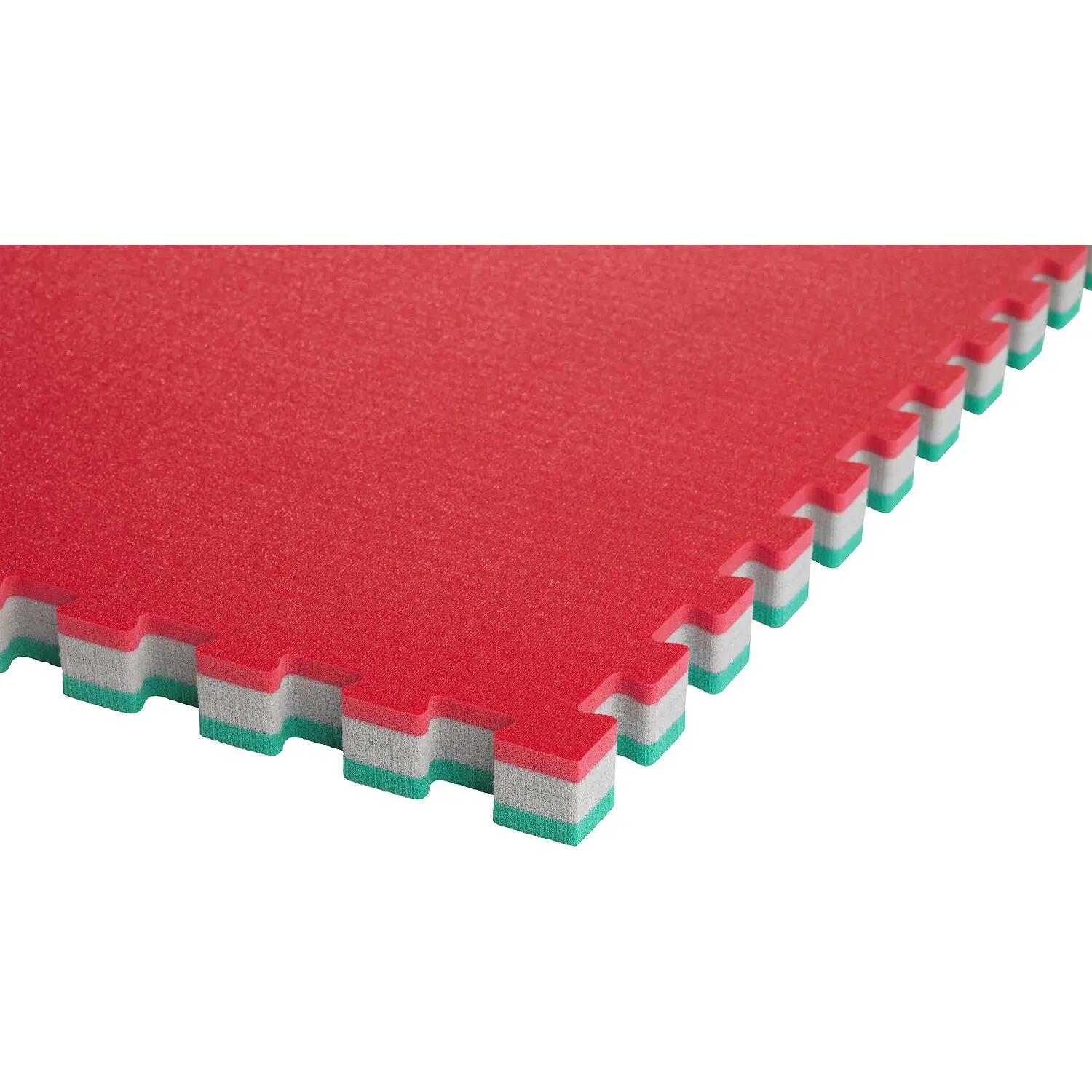 Judomatte Tatami Judo Unisex Grün-Rot 4/5