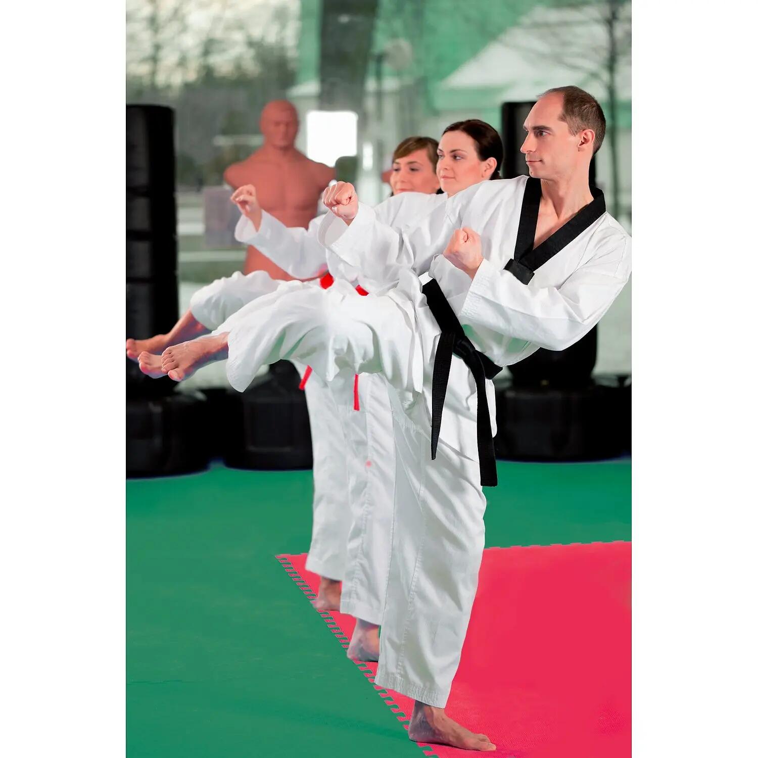 Judomatte Tatami Judo Unisex Grün-Rot 3/5
