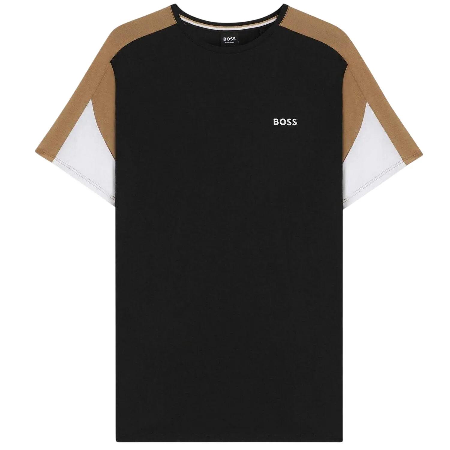 Boss Mens Colour Block Cotton Blend T-Shirt