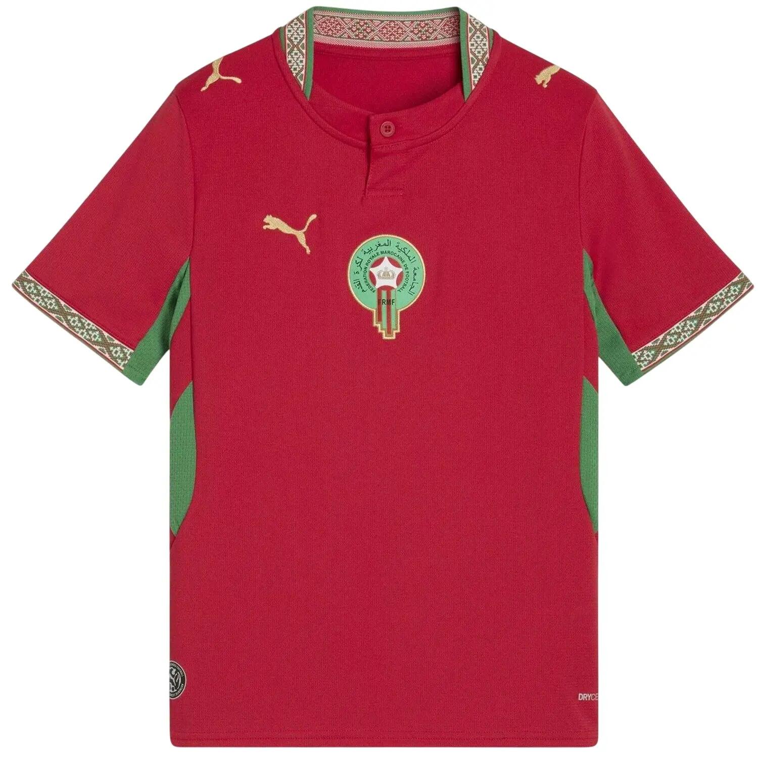 Puma Childrens/Kids World Cup 2026 Morocco Home Shirt