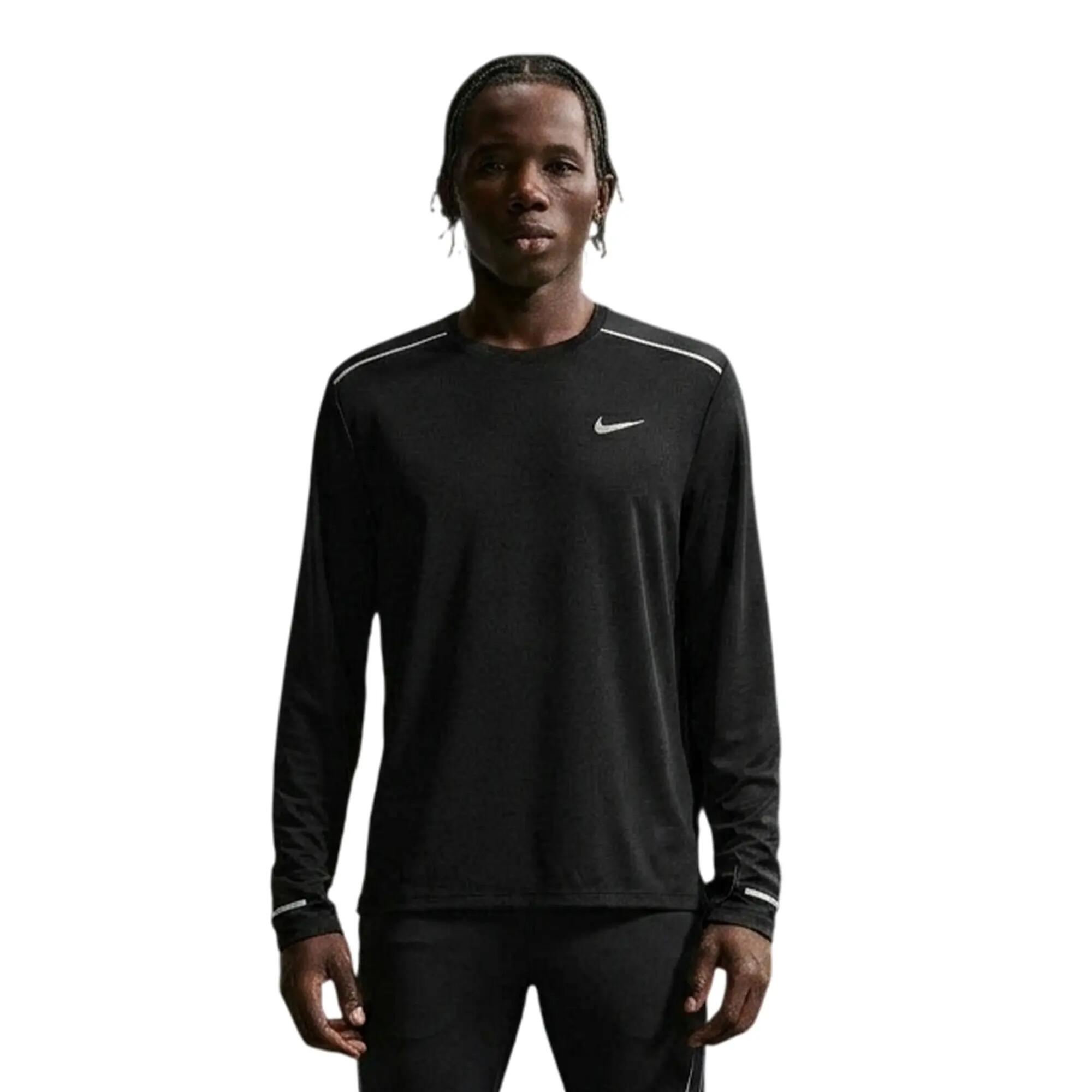 Nike Mens Miler Long-Sleeved Running T-Shirt