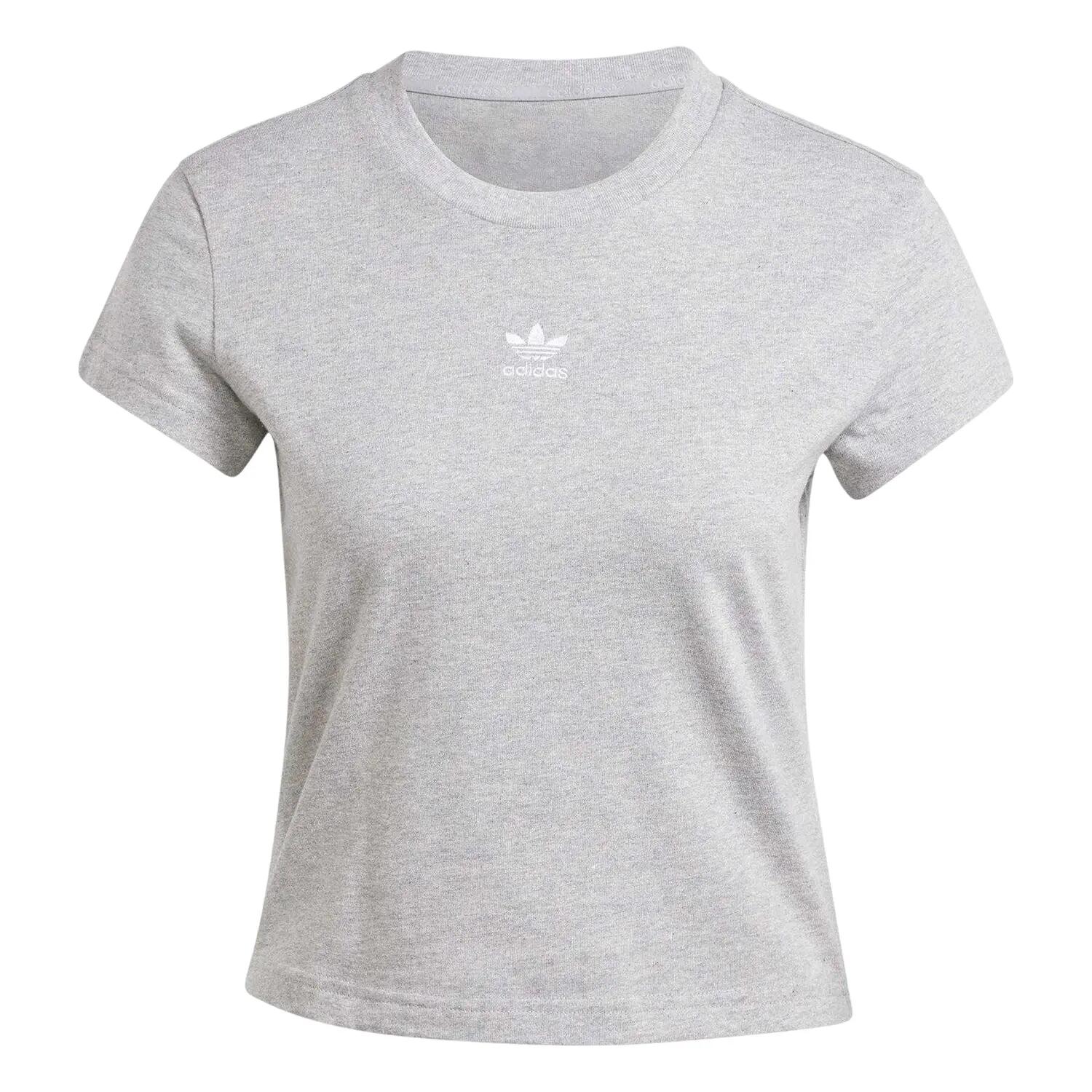 Adidas Womens/Ladies Essentials Embroidered Logo Slim Short-Sleeved T-Shirt