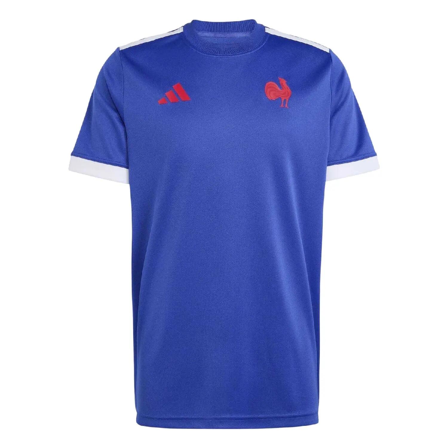Adidas Unisex Adult 2025/2026 France Short-Sleeved Rugby Shirt