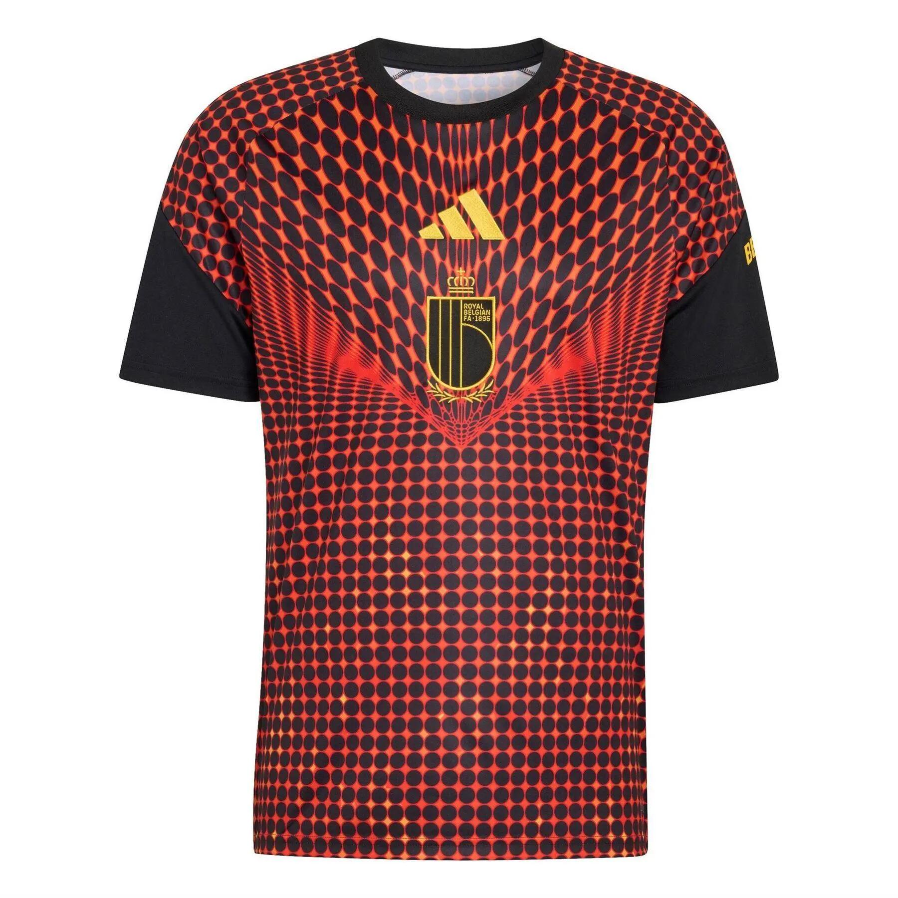 Adidas Mens 2026 Pre Match Belgium Football Shirt