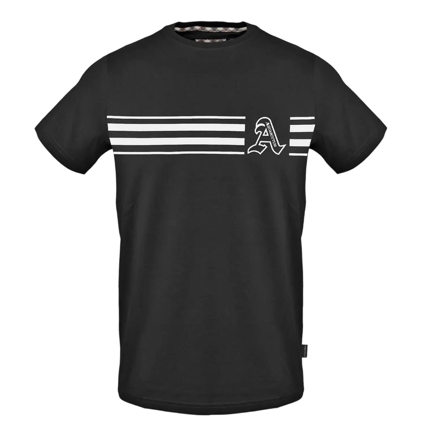 Aquascutum Mens Logo Crew Neck T-Shirt