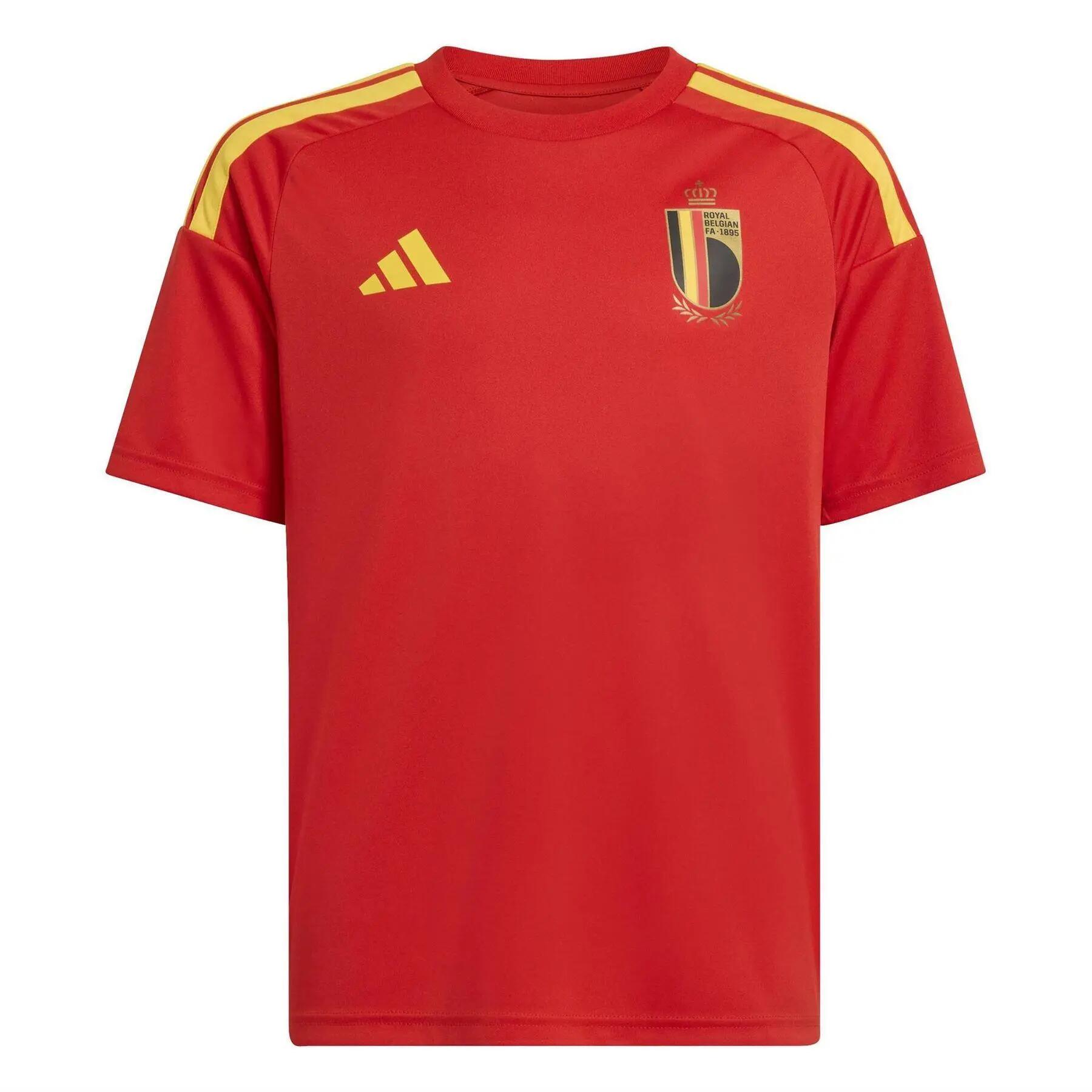 Adidas Childrens/Kids World Cup 2026 Belgium Replica Football Shirt