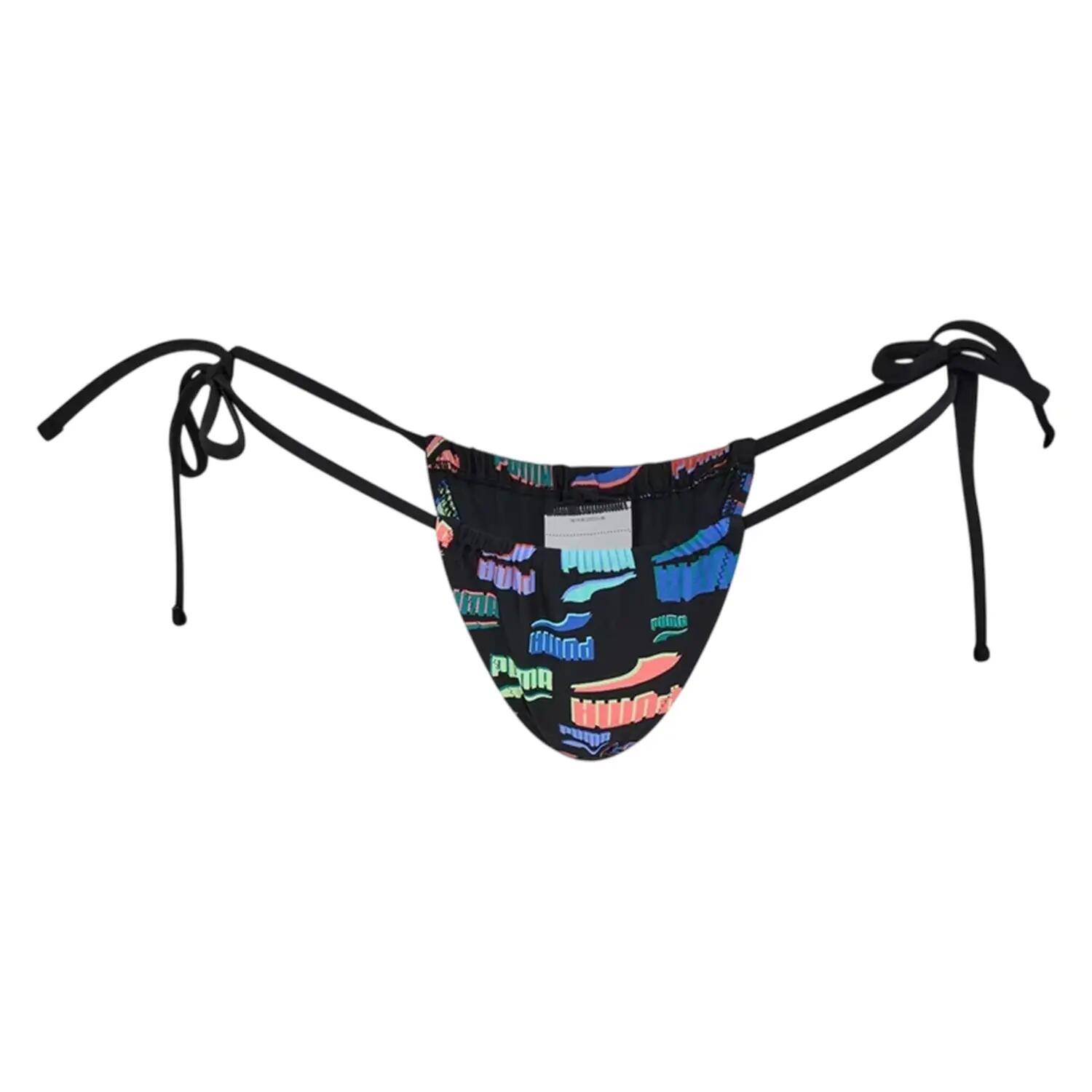 Puma Womens/Ladies Tanga Graphic Print Side Tie Bikini Bottoms