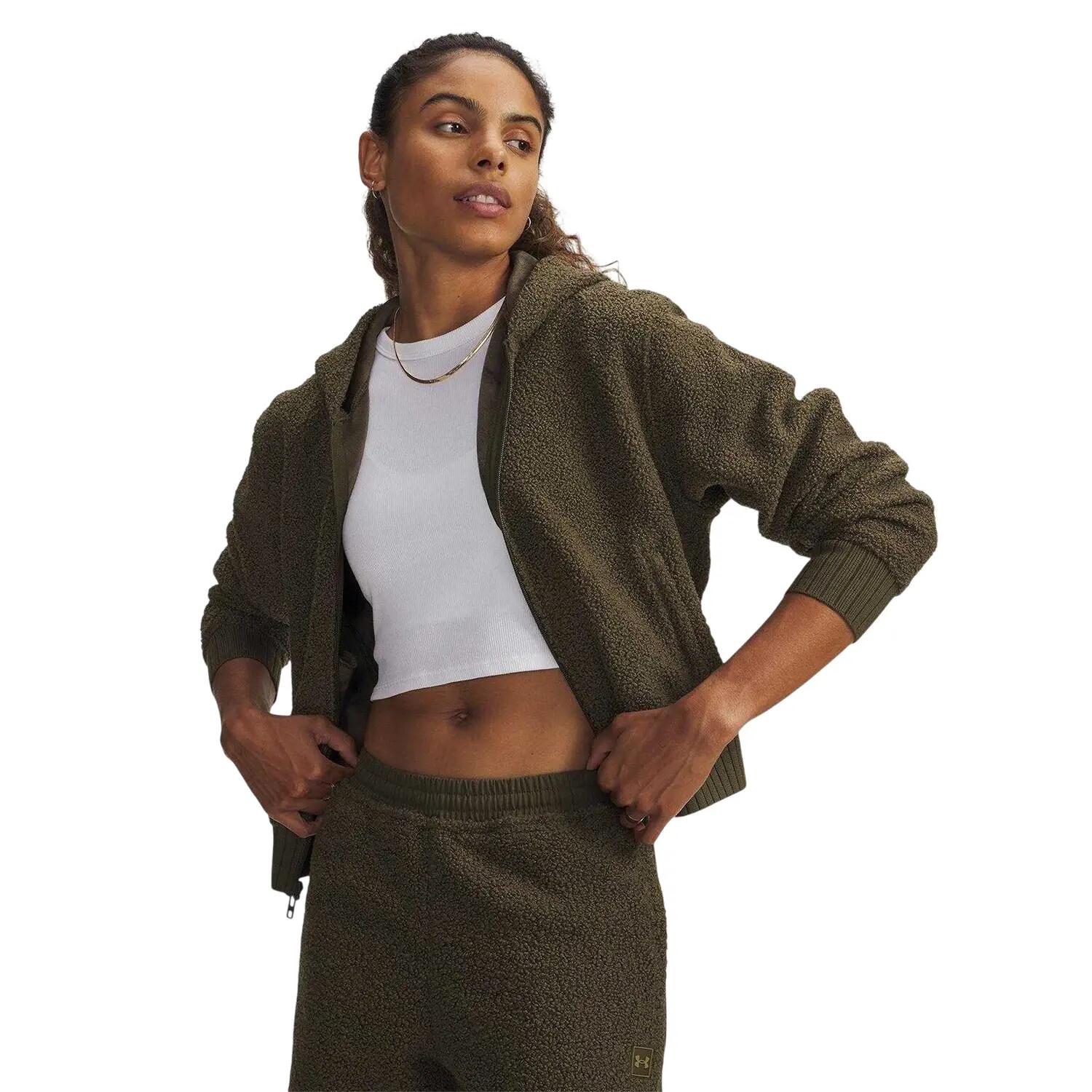 Under Armour Womens/Ladies High Pile Cropped Fleece Jacket