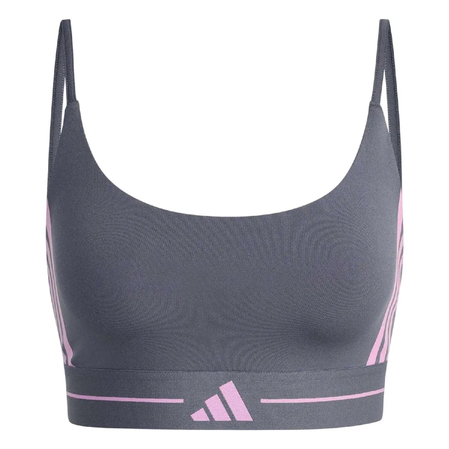 Adidas Womens/Ladies Hyperglam Striped Light Support Sports Bra