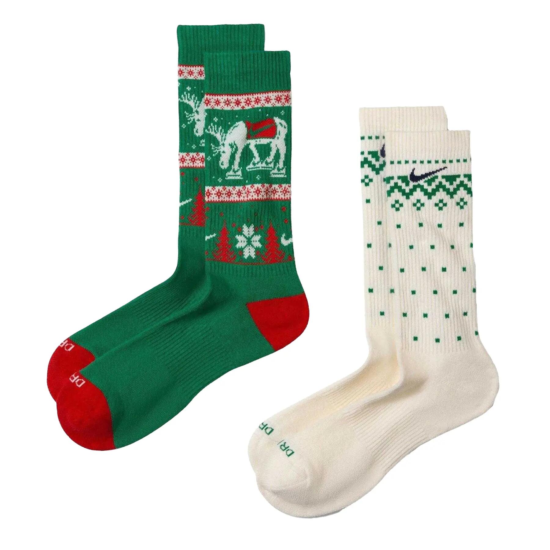 Nike Unisex Adult Christmas Crew Socks (Pack of 2)
