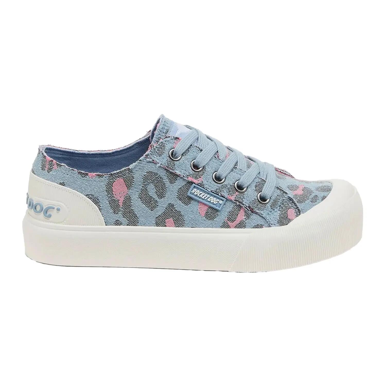 Rocket Dog Womens/Ladies Jazzin Plus Leopard Print Canvas Trainers