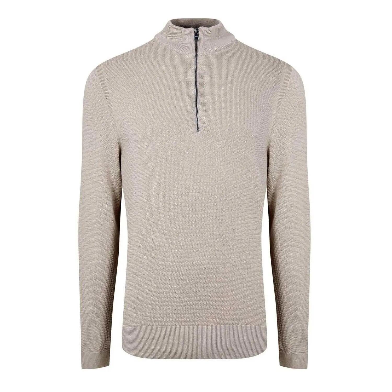 Boss Mens Ebrando-P Knitted Half Zip Jumper