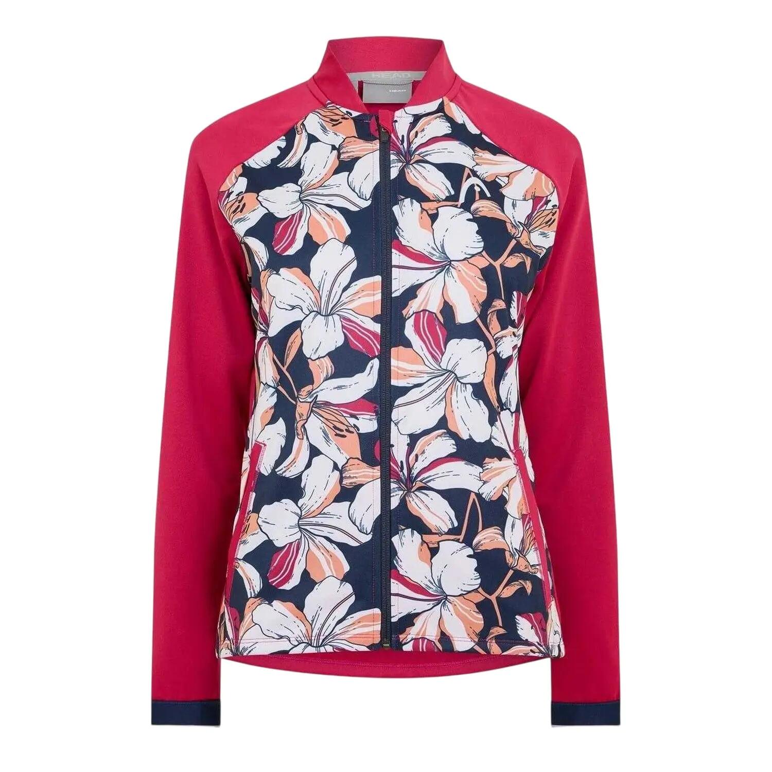 Head Womens/Ladies Floral Pattern Raglan Track Jacket