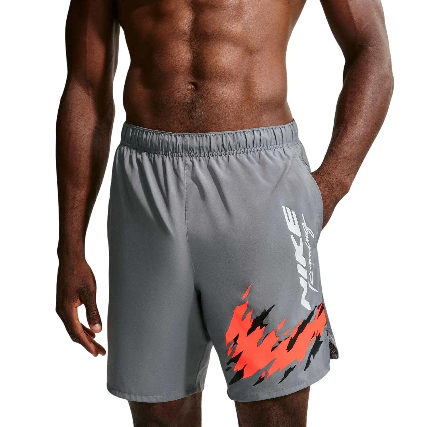 Nike Mens Run Energy Graphic Print Dri-FIT Running Shorts