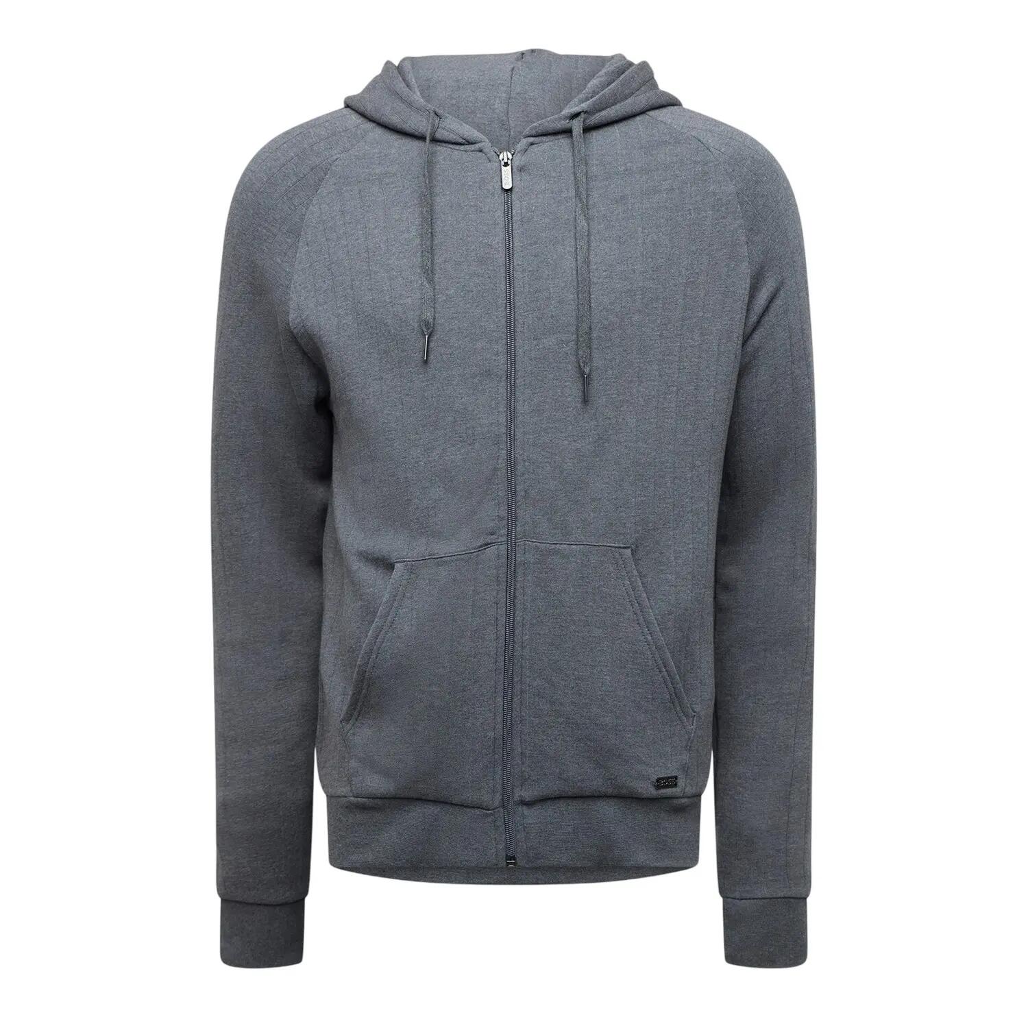 Boss Mens Heritage Ribbed Raglan Full Zip Hoodie