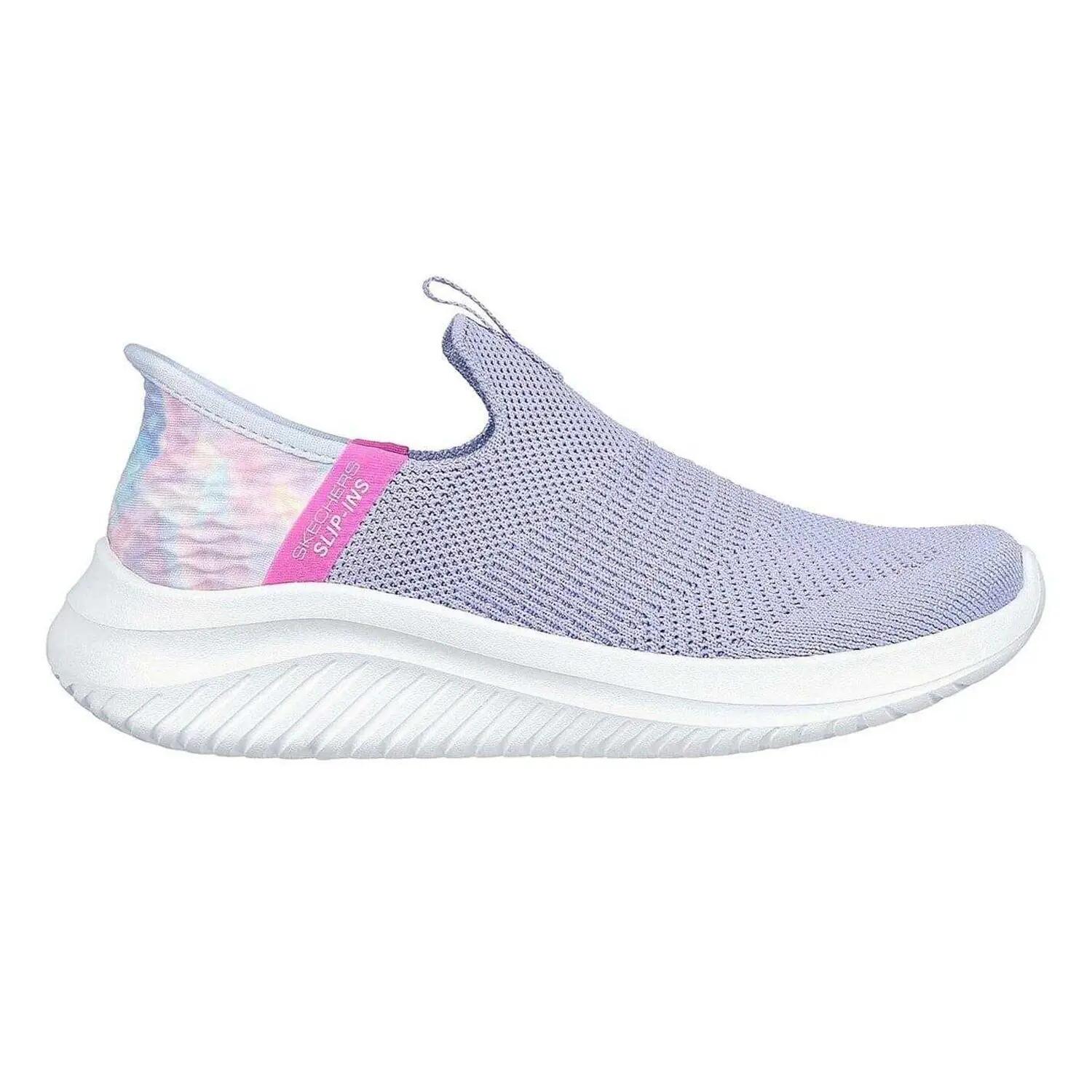 Skechers Girls Ultra Flex 3.0 Tie Dye Slip-In Shoes