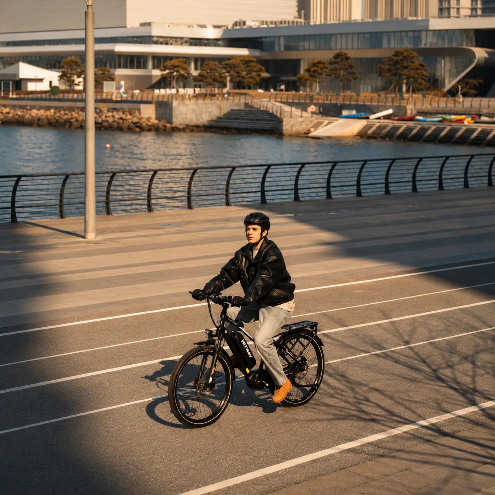 Bici elettrica città motore centrale sensore coppia 180km BK-U1 9/9
