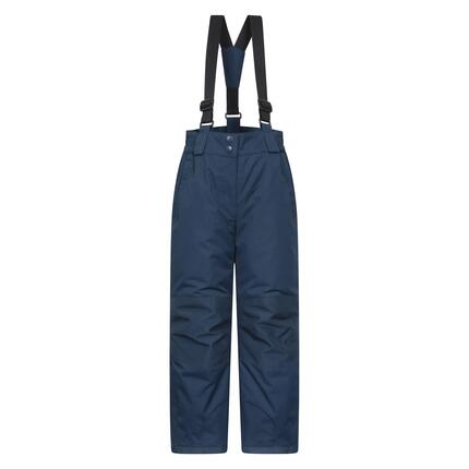 Pantalon de Ski Enfant Déperlant Genoux Renforcés Guêtres Pare-Neige, Honey
